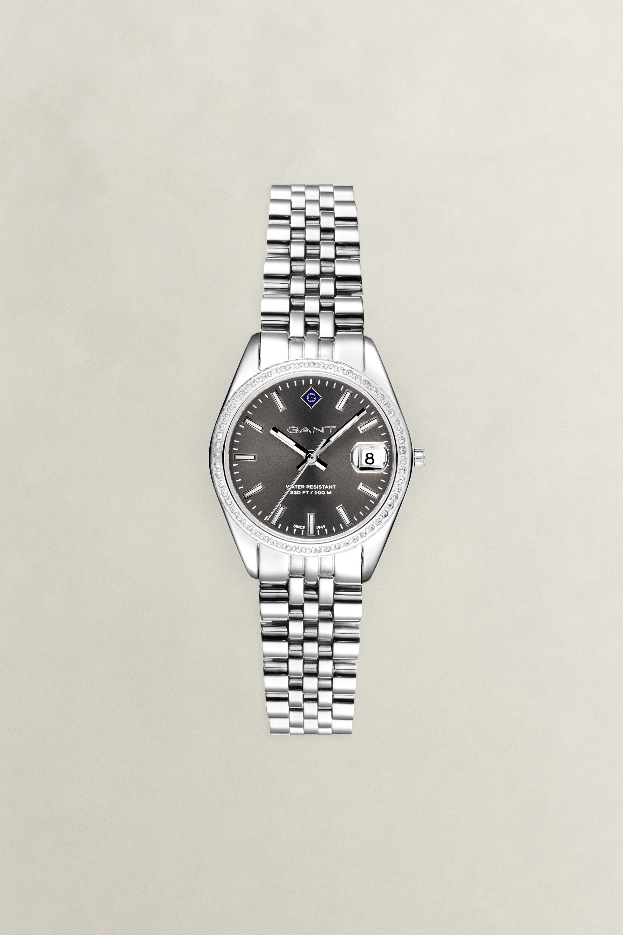 Gant Quarzuhr Sussex Mini G181101, Armbanduhr, Damenuhr, Edelstahlarmband, analog, Tag