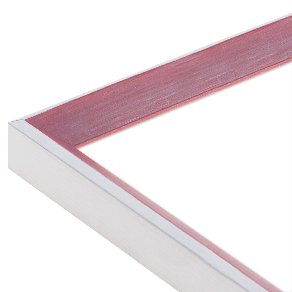 WANDStyle Bilderrahmen H080, Rot, aus Massivholz im Stil Modern