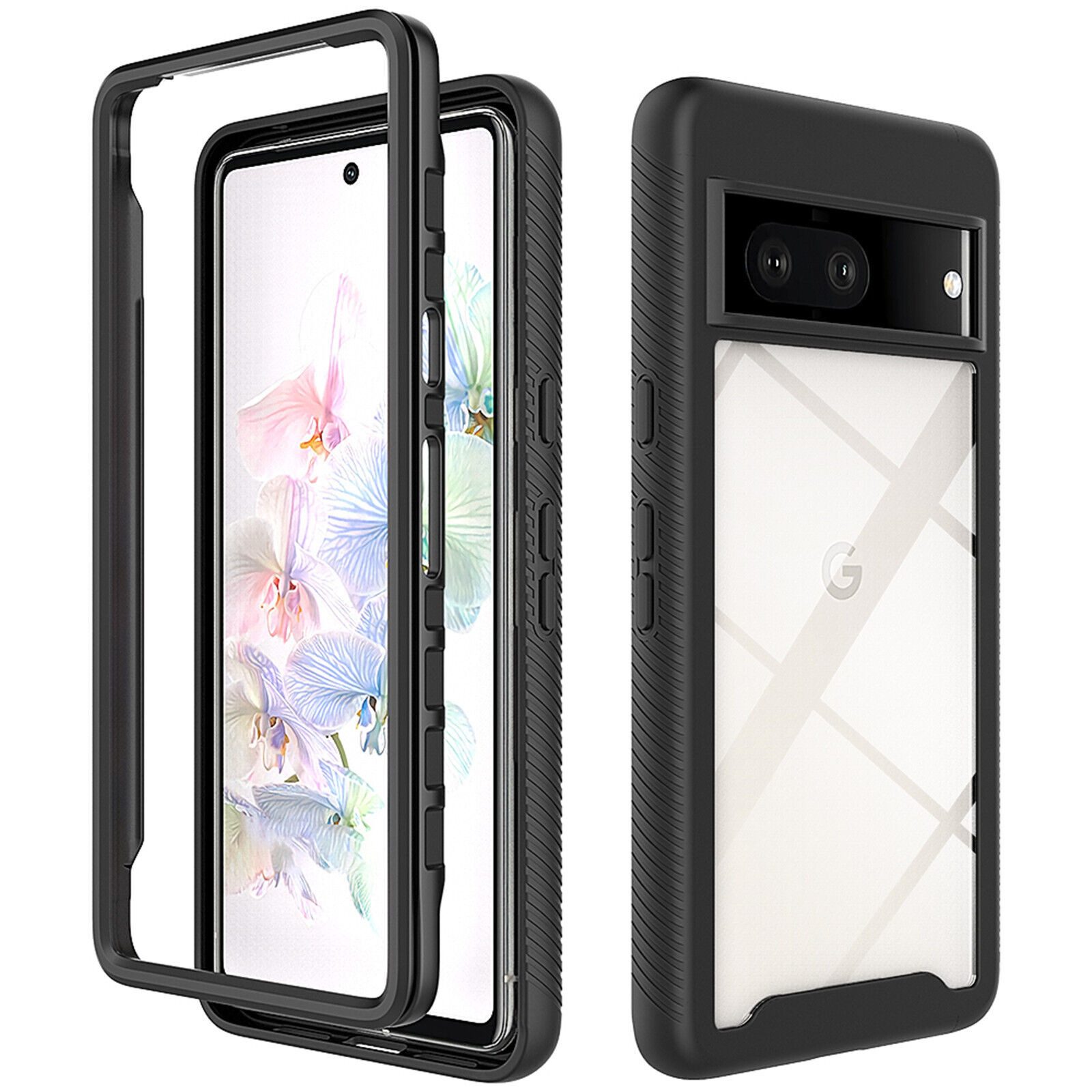 Handyhülle für Google Pixel 7 / 7 Pro2-teiliges 360° Schutzcase mit Panzerglas