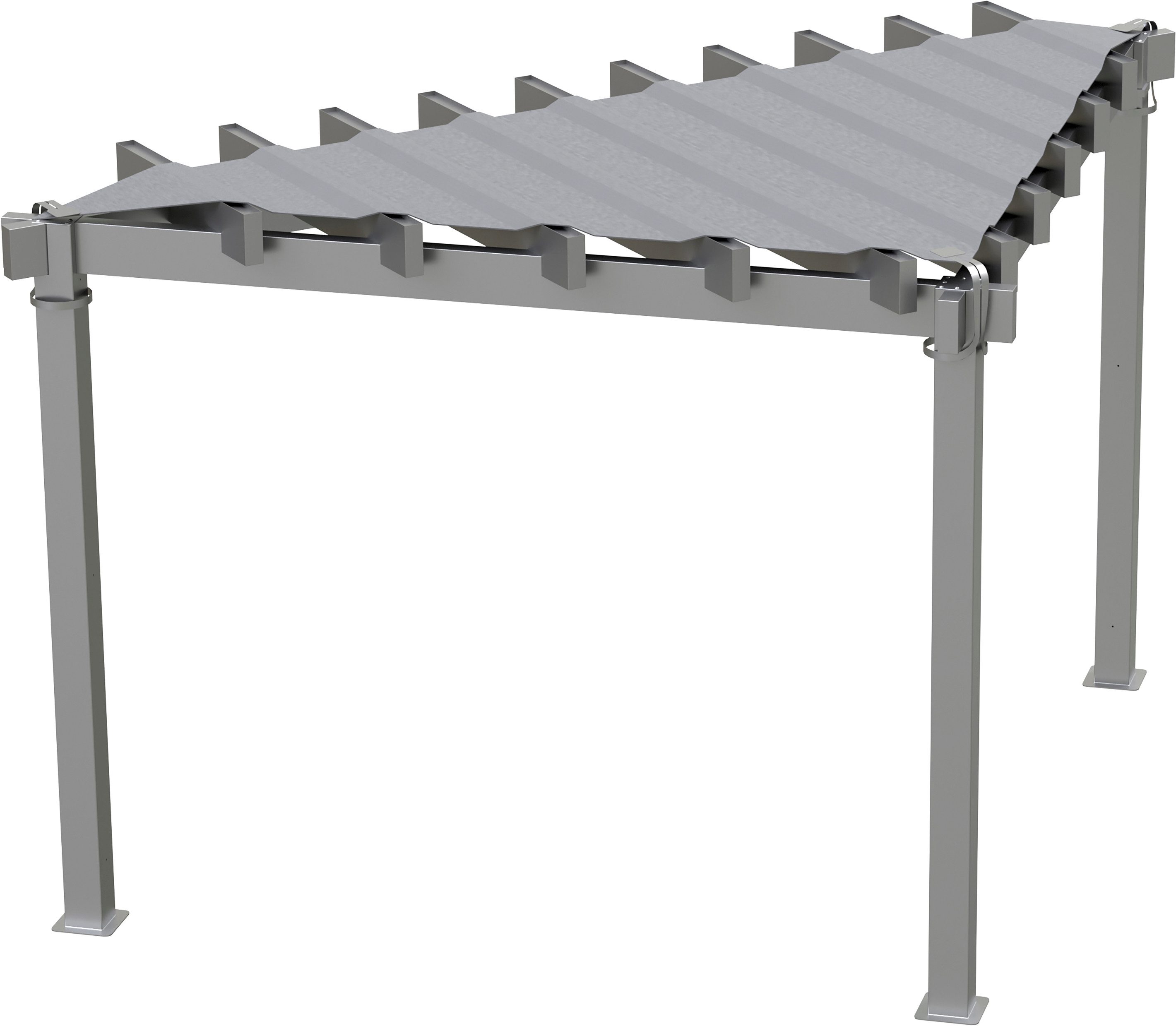 Sojag Pavillon Lima 1010 Lichtgrau, 293,3x293,3x242,6cm