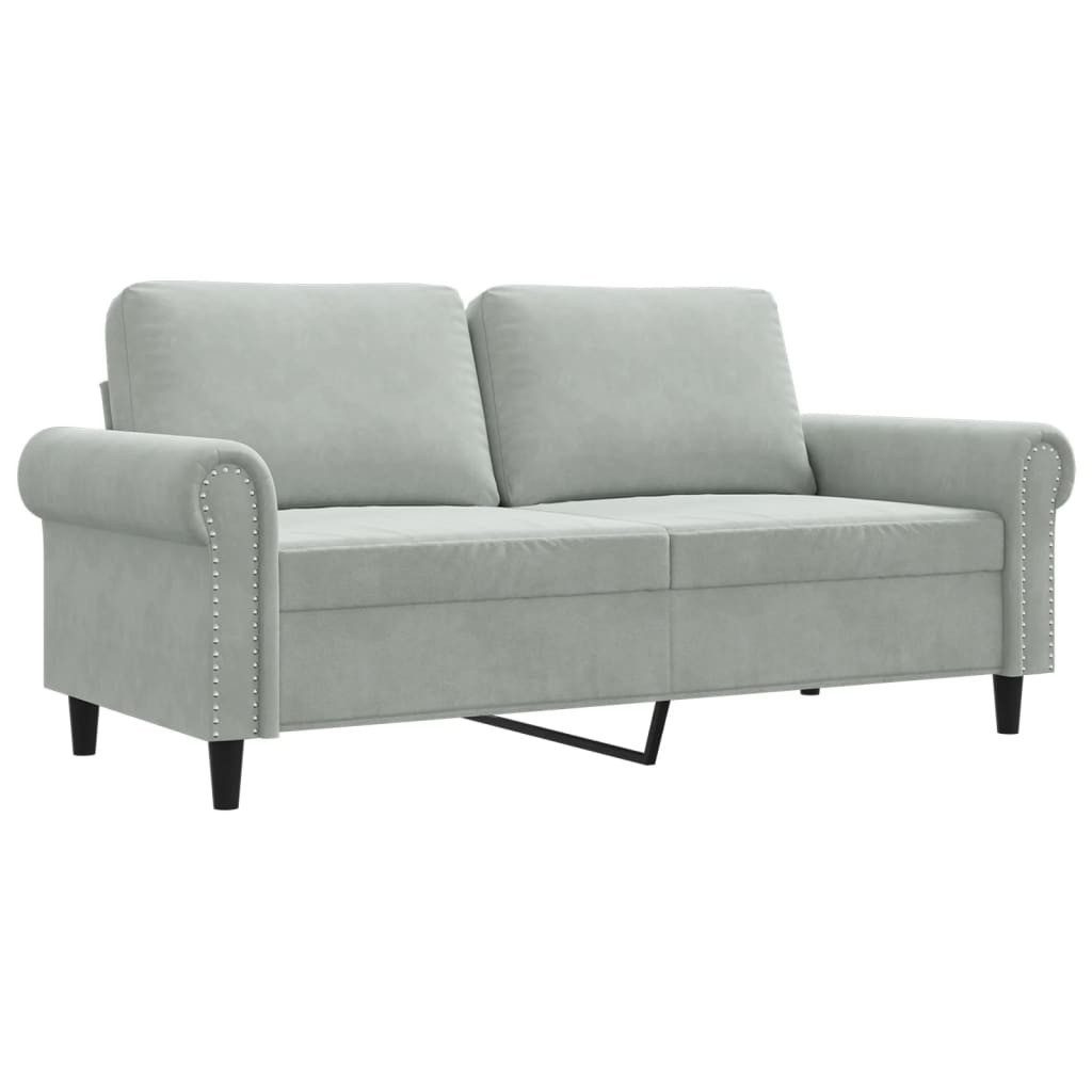 vidaXL Sofa 2-Sitzer-Sofa Hellgrau 140 cm günstig online kaufen