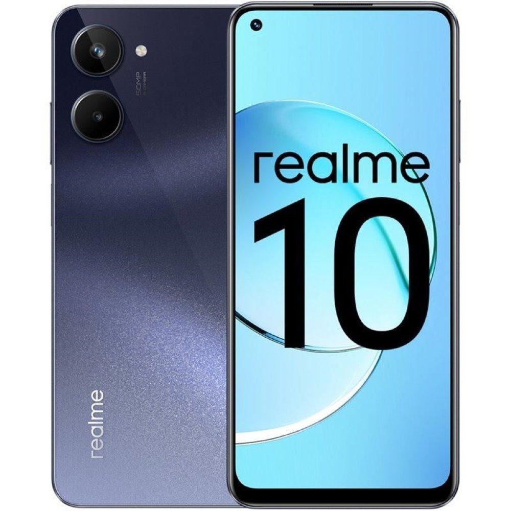 Realme 10 128 GB / 8 GB - Smartphone - rush black Smartphone (6,4 Zoll)