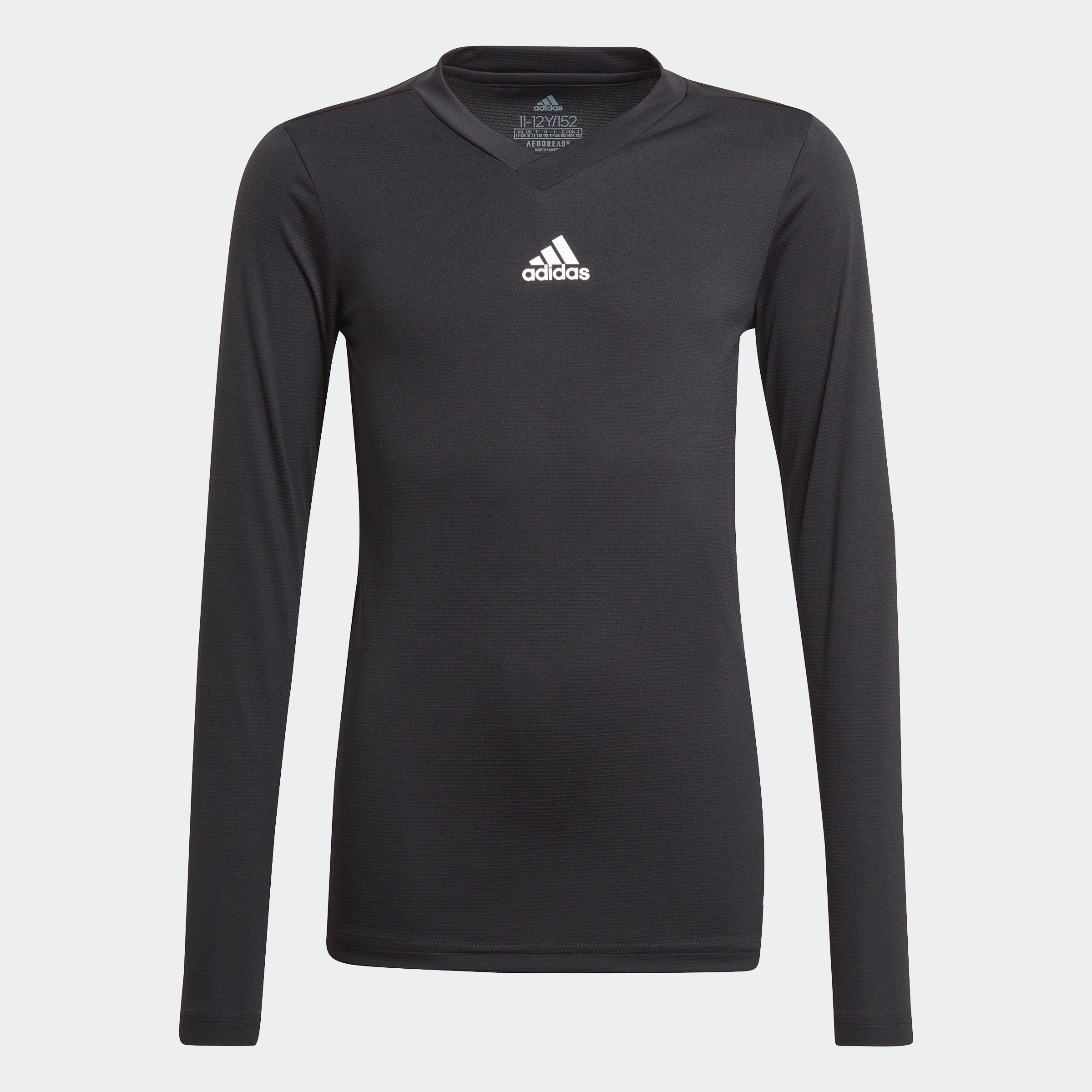 adidas Performance Langarmshirt TEAM BASE LONGSLEEVE für Kinder, mit V-Ausschnitt, ohne Verschluss, normale Länge – Bild 2 von 5