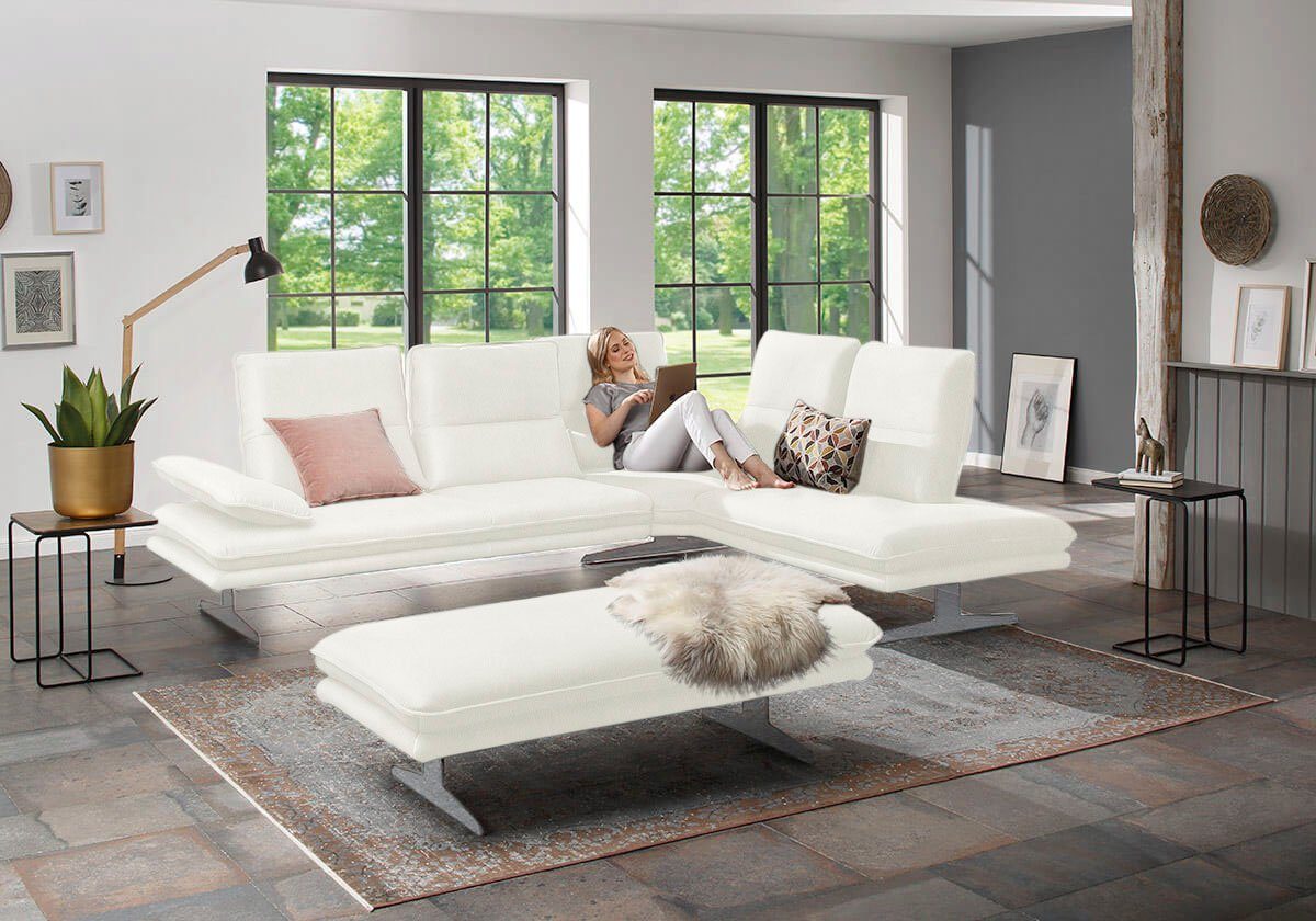 W.SCHILLIG Ecksofa broadway, Designsofa, toller Sitzkomfort, günstig online kaufen