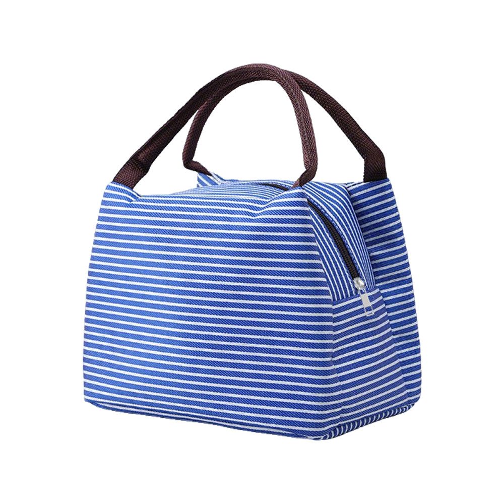 Agger Kühltasche Faltbar mit Folienfutter, Lunchbox Tasche, Lunchtasche Isoliert, Tragbar Lunchbag für Arbeit, Camping oder Reise Mittagessen