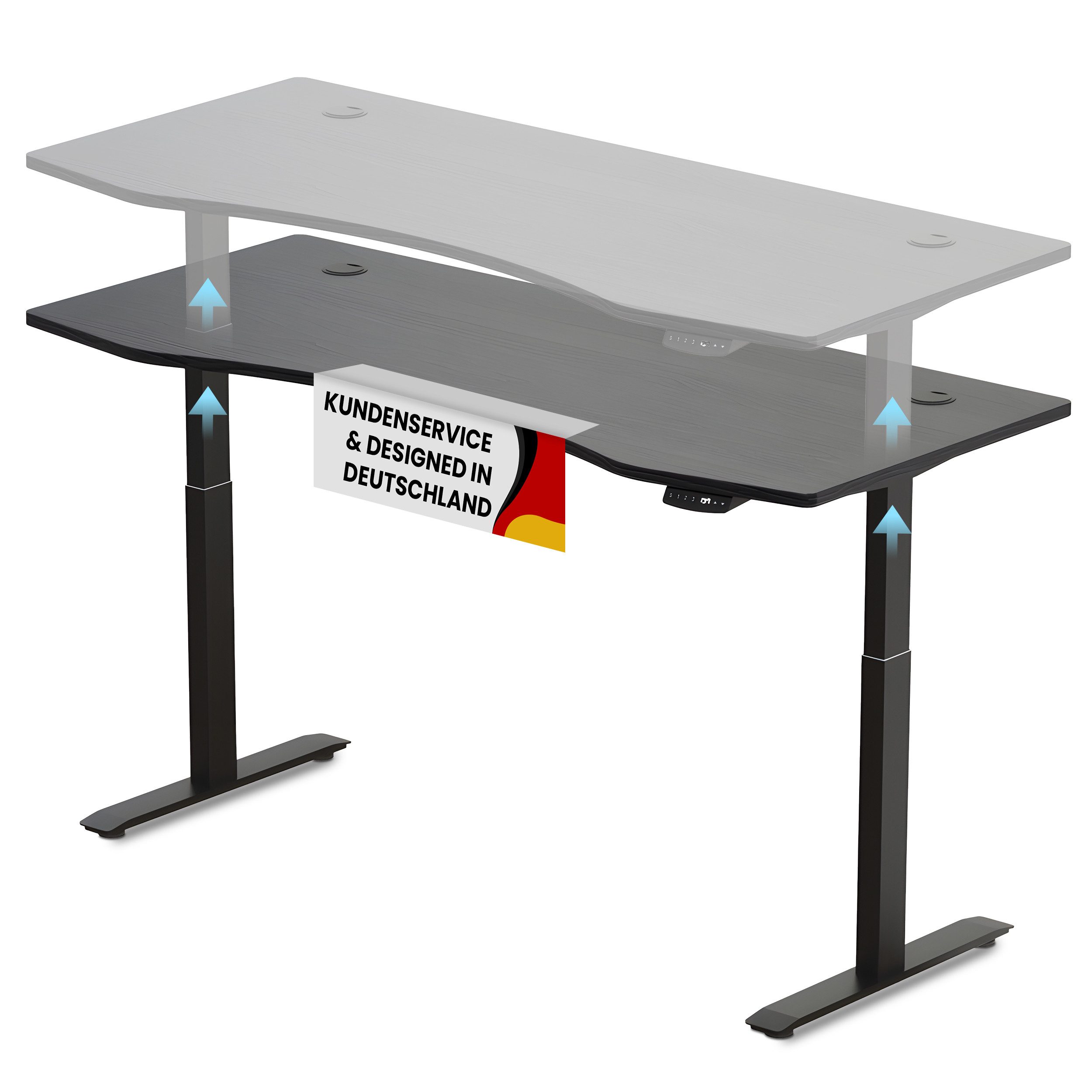 PROMAFIT Arbeitstisch Schreibtisch Stehtisch mit elektrischer günstig online kaufen