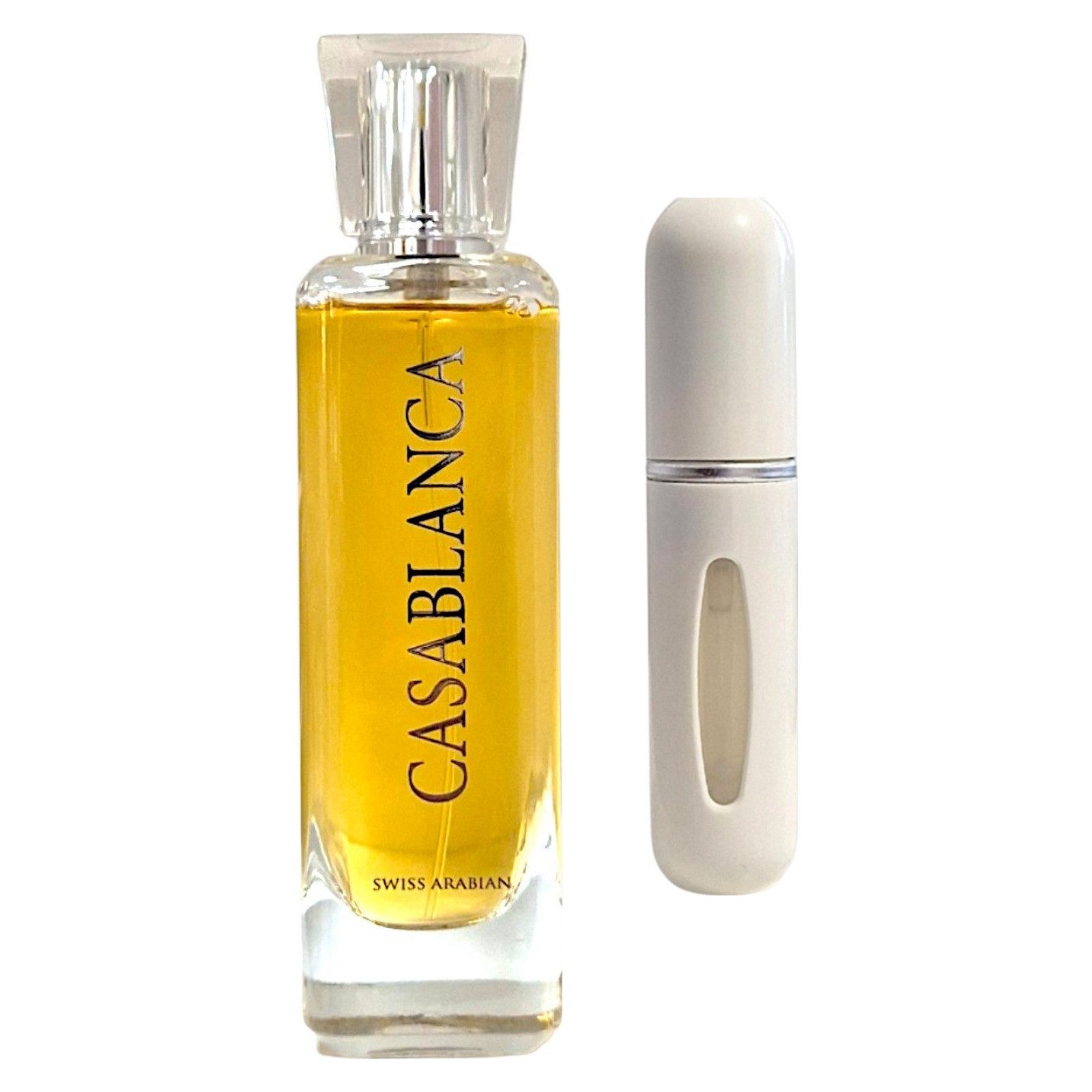 Swiss Arabian Duft-Set Casablanca EDP 100ml + Parfümzerstäuber (leer)