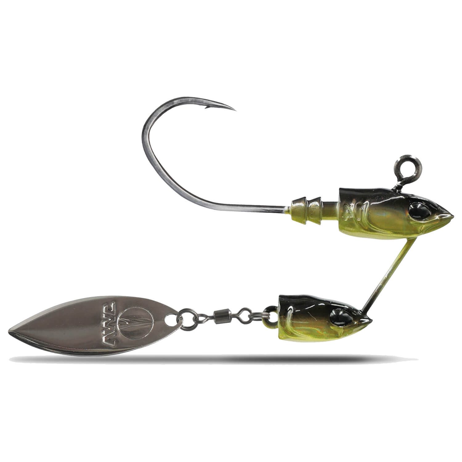 Jighaken VMC Twin Jig Jigkopf mit Spinnerblatt