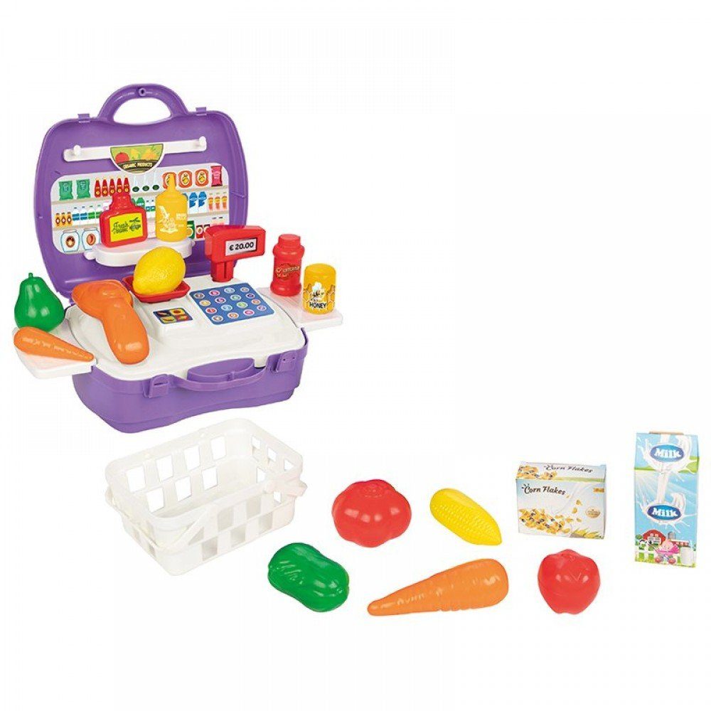 Klein-Toys Spiel-Lebensmittel Einkaufskorb gefüllt