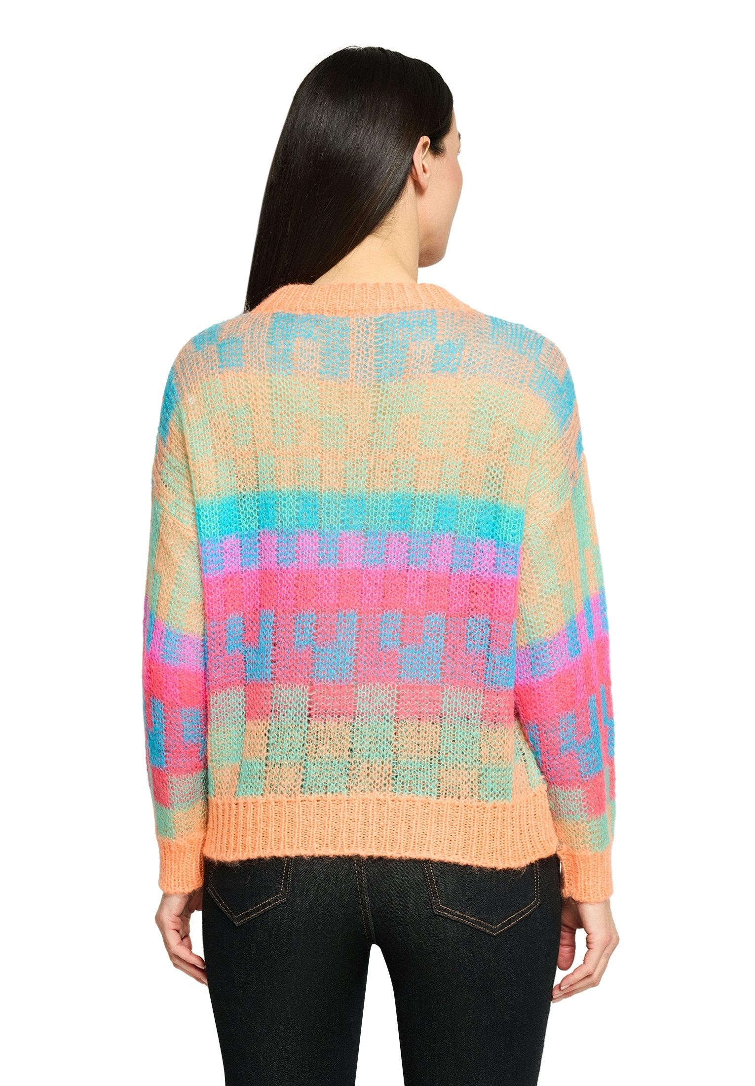 Cartoon Strickpullover Strickpullover - Oversized