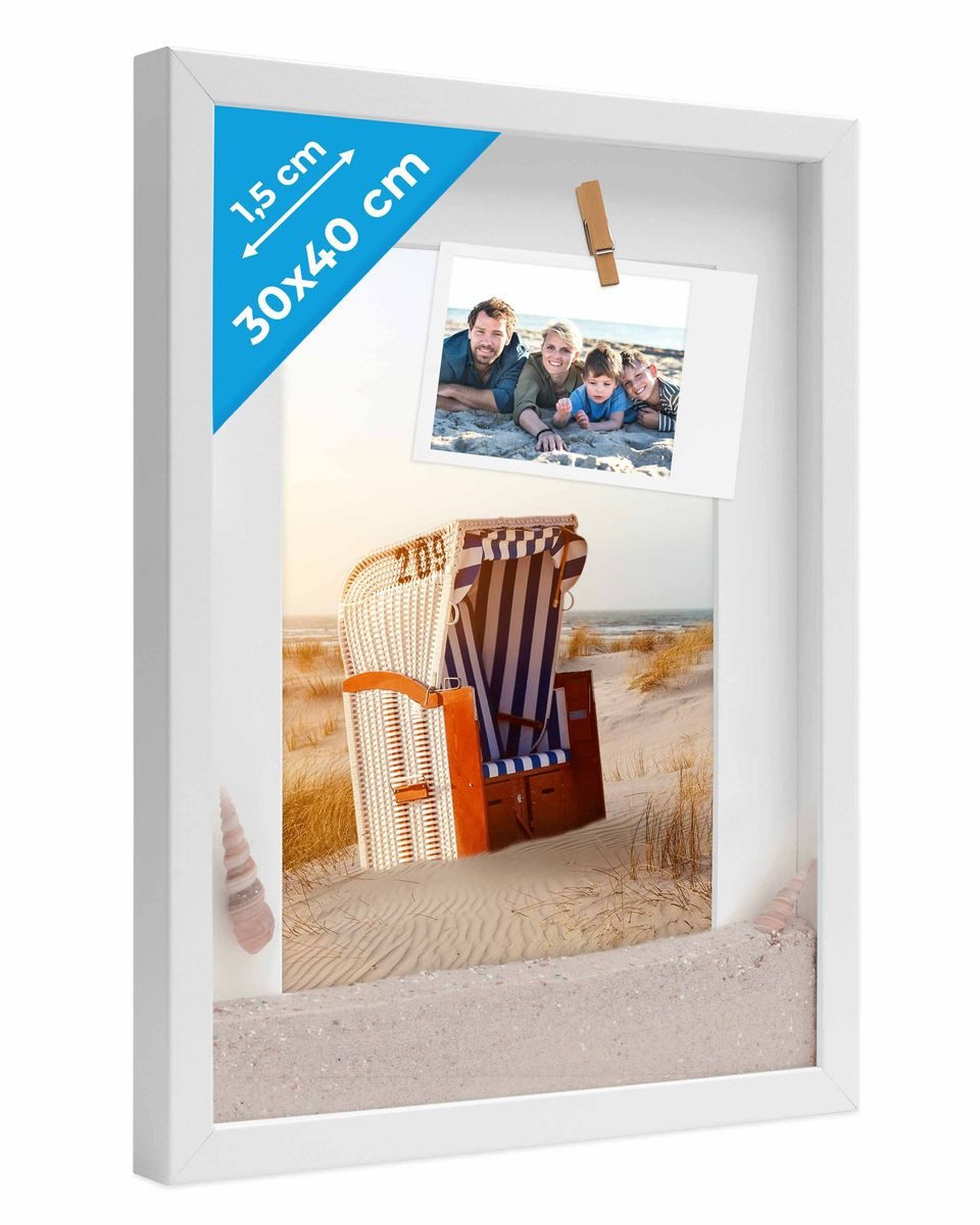 PHOTOLINI Bilderrahmen 3D-Rahmen mit Passepartout / günstig online kaufen