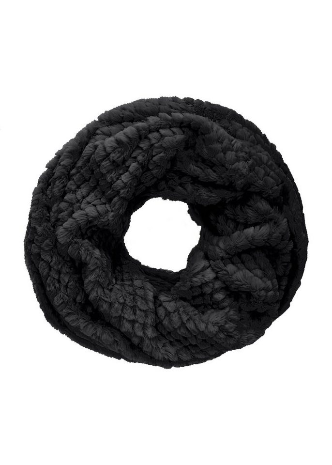 LASCANA Loop, weiches Material, Grobstrick-Schal aus Fleece, Halswärmer  VEGAN