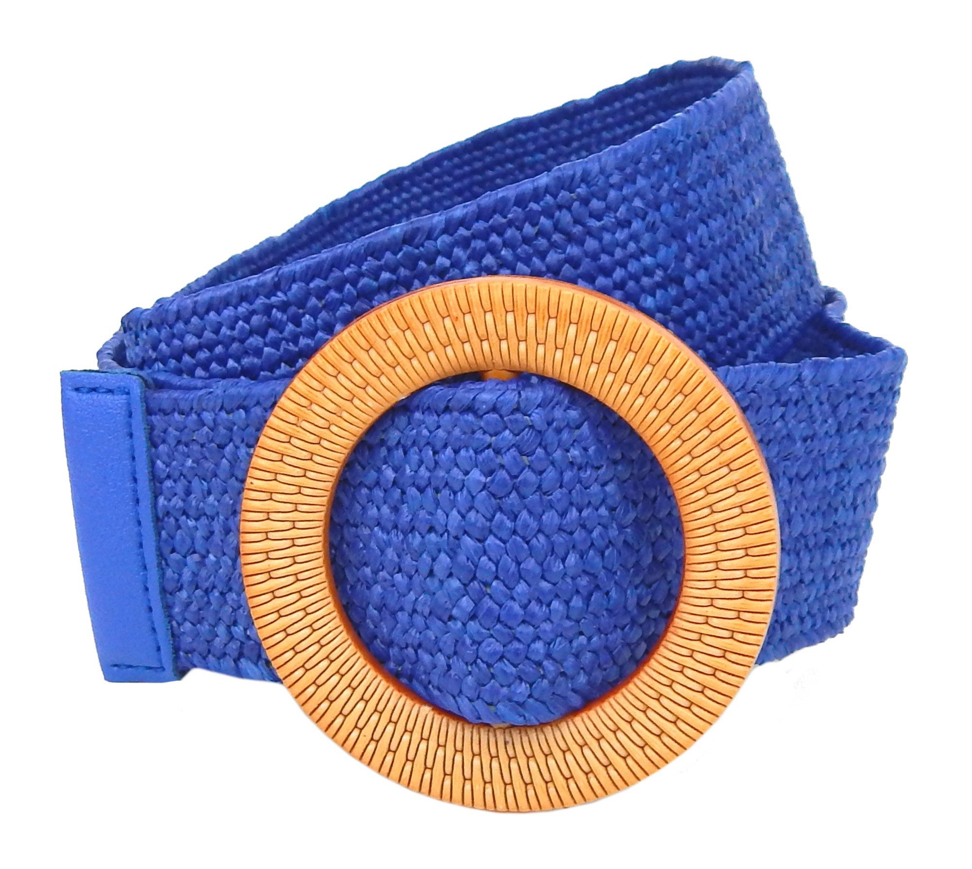 Ella Jonte Stretchgürtel Blau oder Pink Braun im Boho Style Flechtgürtel 75 - 100