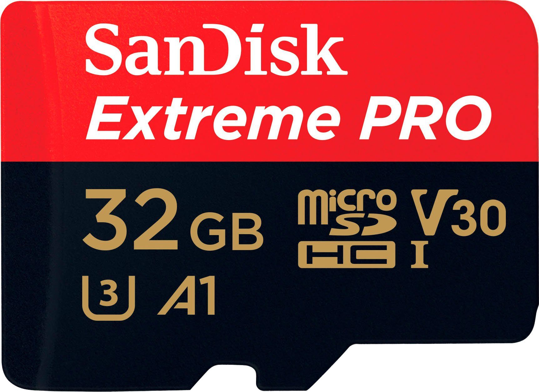 Sandisk Extreme® PRO microSDHC™ UHS-I 32 GB Speicherkarte (32 GB, UHS Class 3, 100 MB/s Lesegeschwindigkeit) – Bild 2 von 3