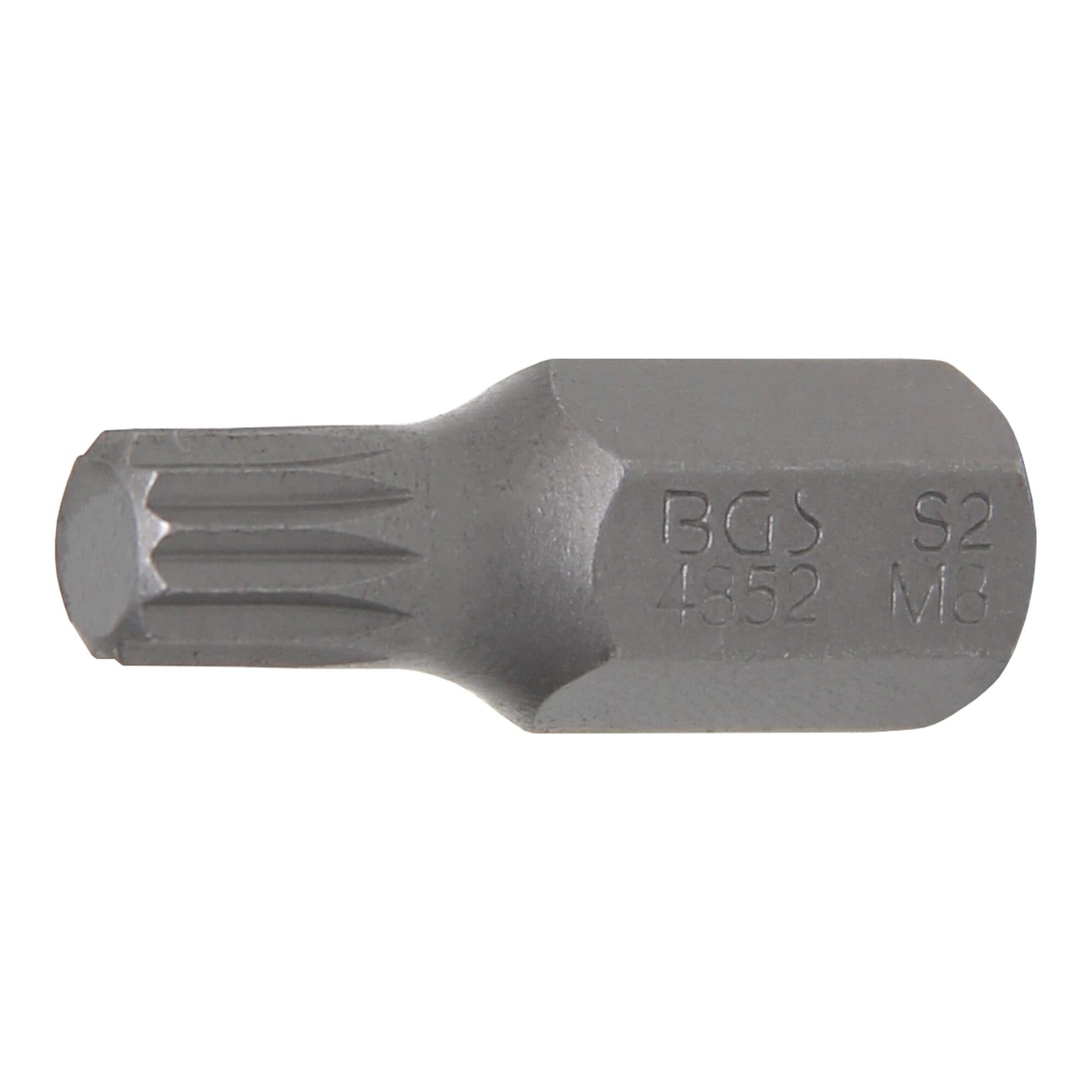 BGS technic Bit-Set BGS Bit 4852, Antrieb Außensechskant 10 mm (3/8), Innenvielzahn (für