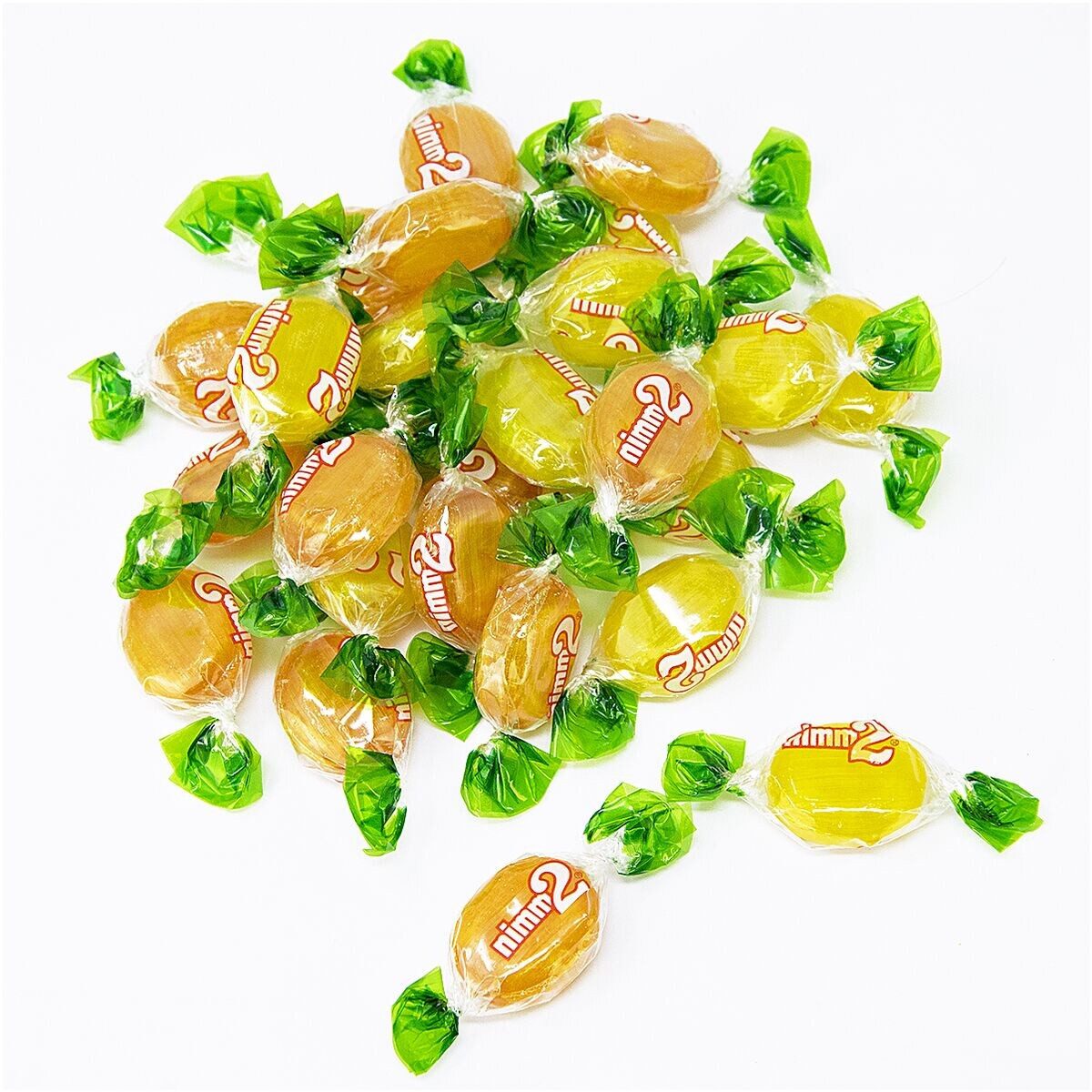 NIMM2 Süßigkeit nimm2, Orangen- und Zitronenbonbons, 145 g (ca. 21 Stück)