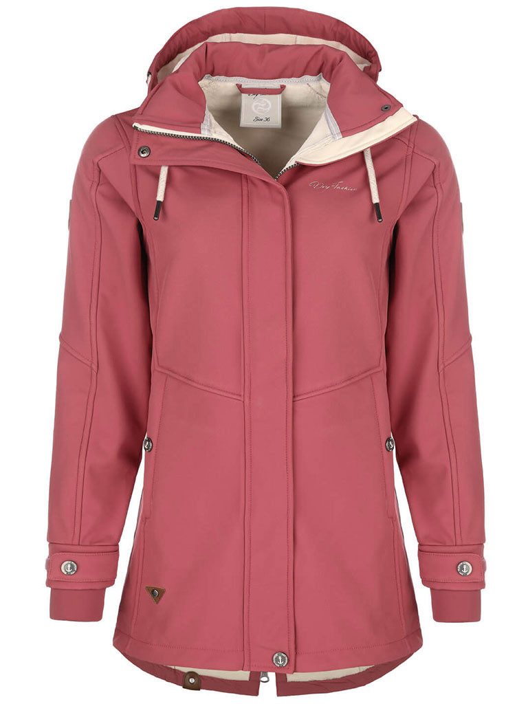 Softshelljacke Wien Damen Softshell-Mantel mit wattiertem Fleece-Innenfutter