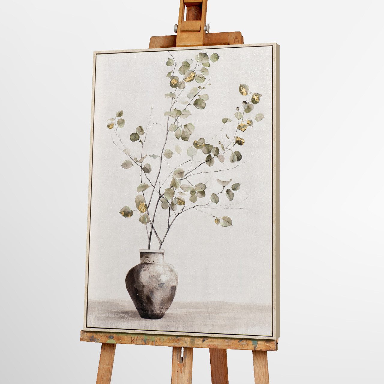 ArtUniverse Gemälde Soft Golden Green 60x90 cm, .