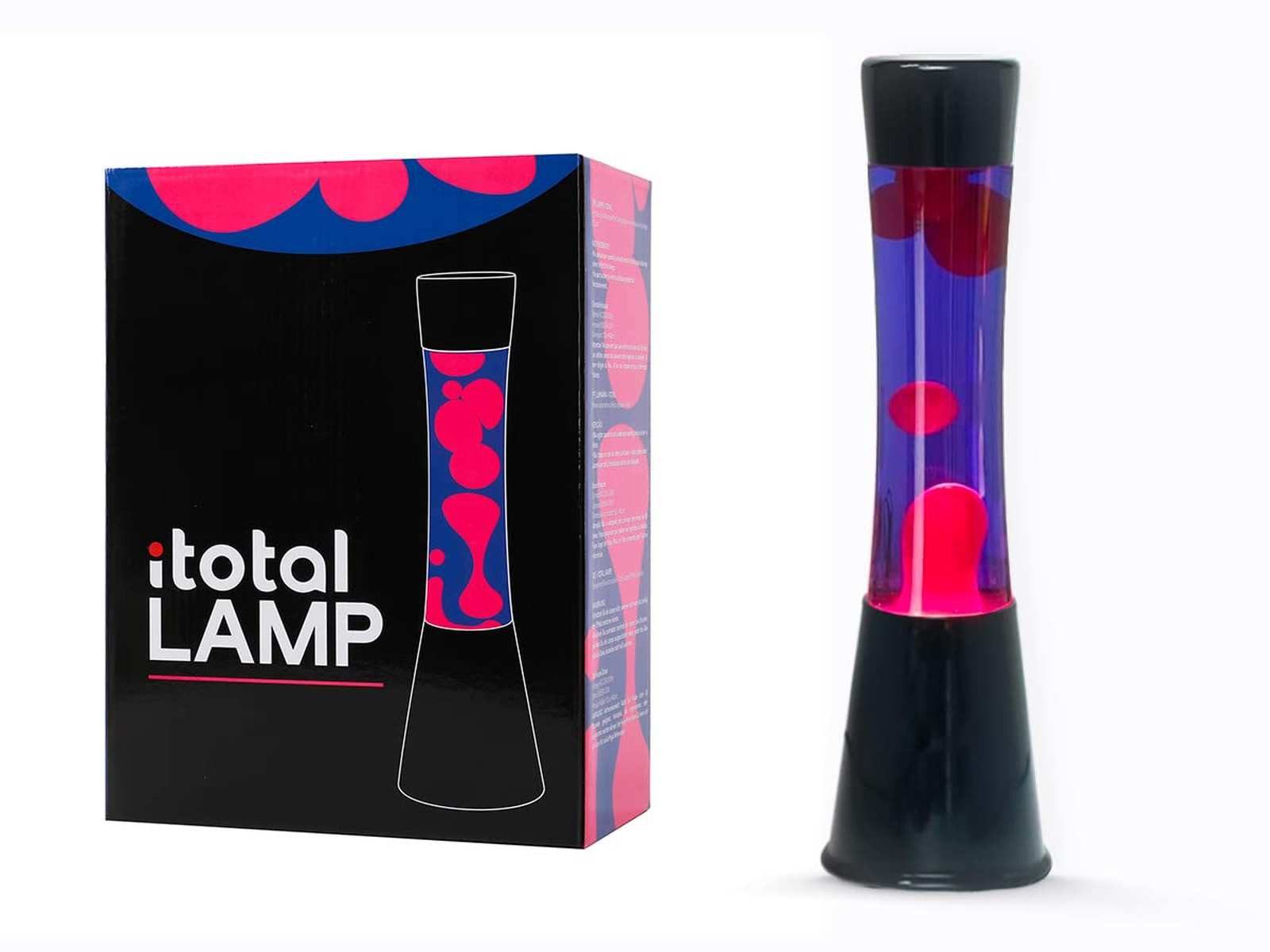 I-TOTAL Lavalampe I-TOTAL® Lavalampe Magie Lavaspektakel einzigartig Lila Rose Gravity