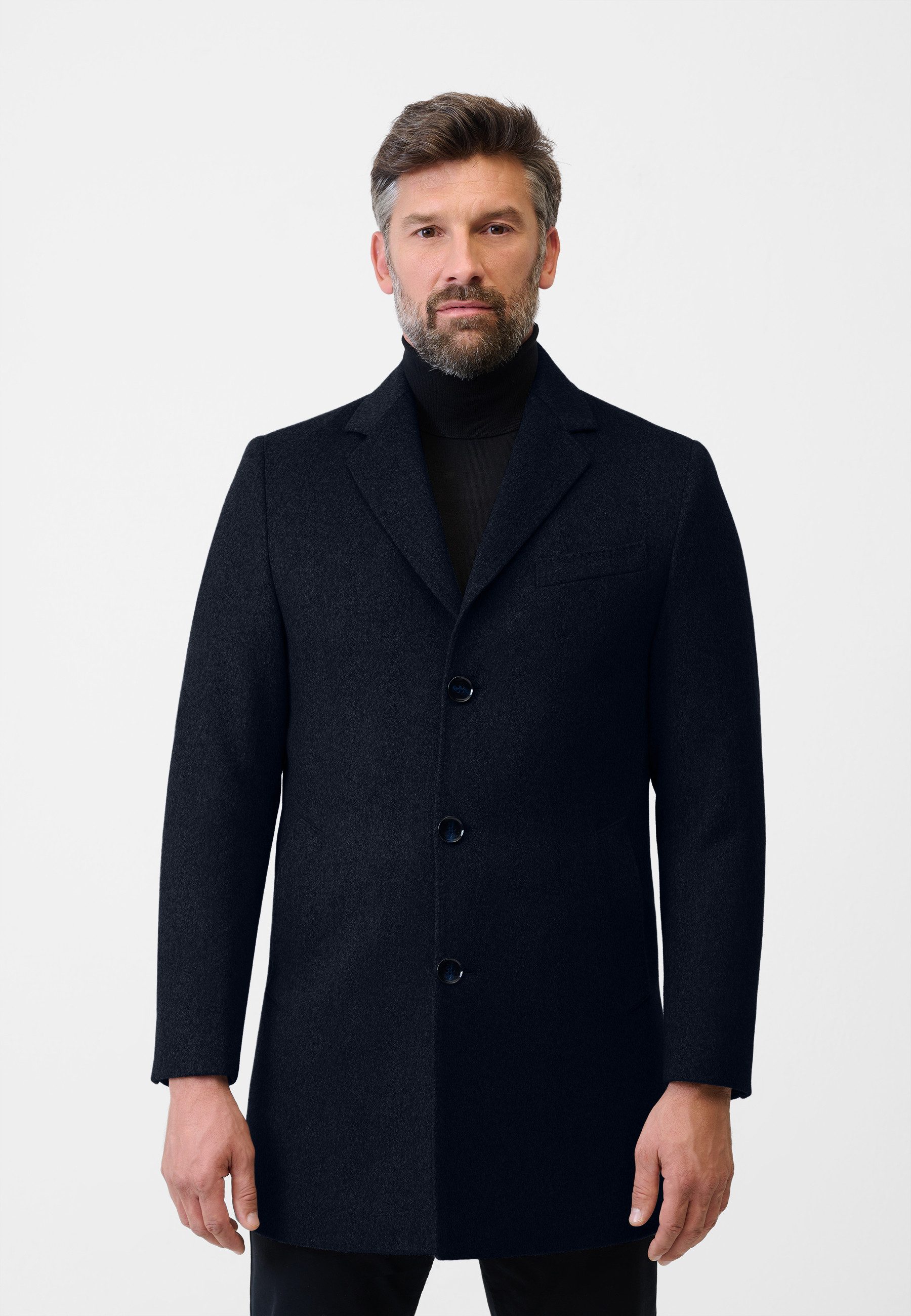 RICANO Kurzmantel Allessandro eleganter Kurzmantel mit Reverskragen und Kno günstig online kaufen