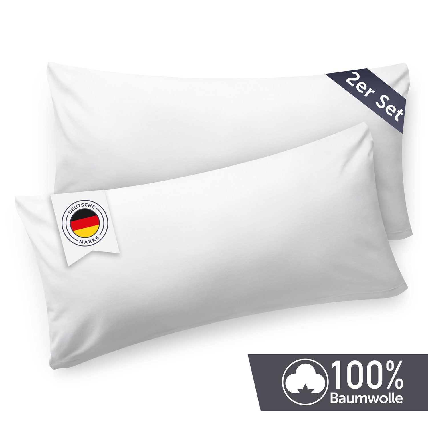 Blumtal Kissenbezug Premium Jersey 2er Set, günstig online kaufen