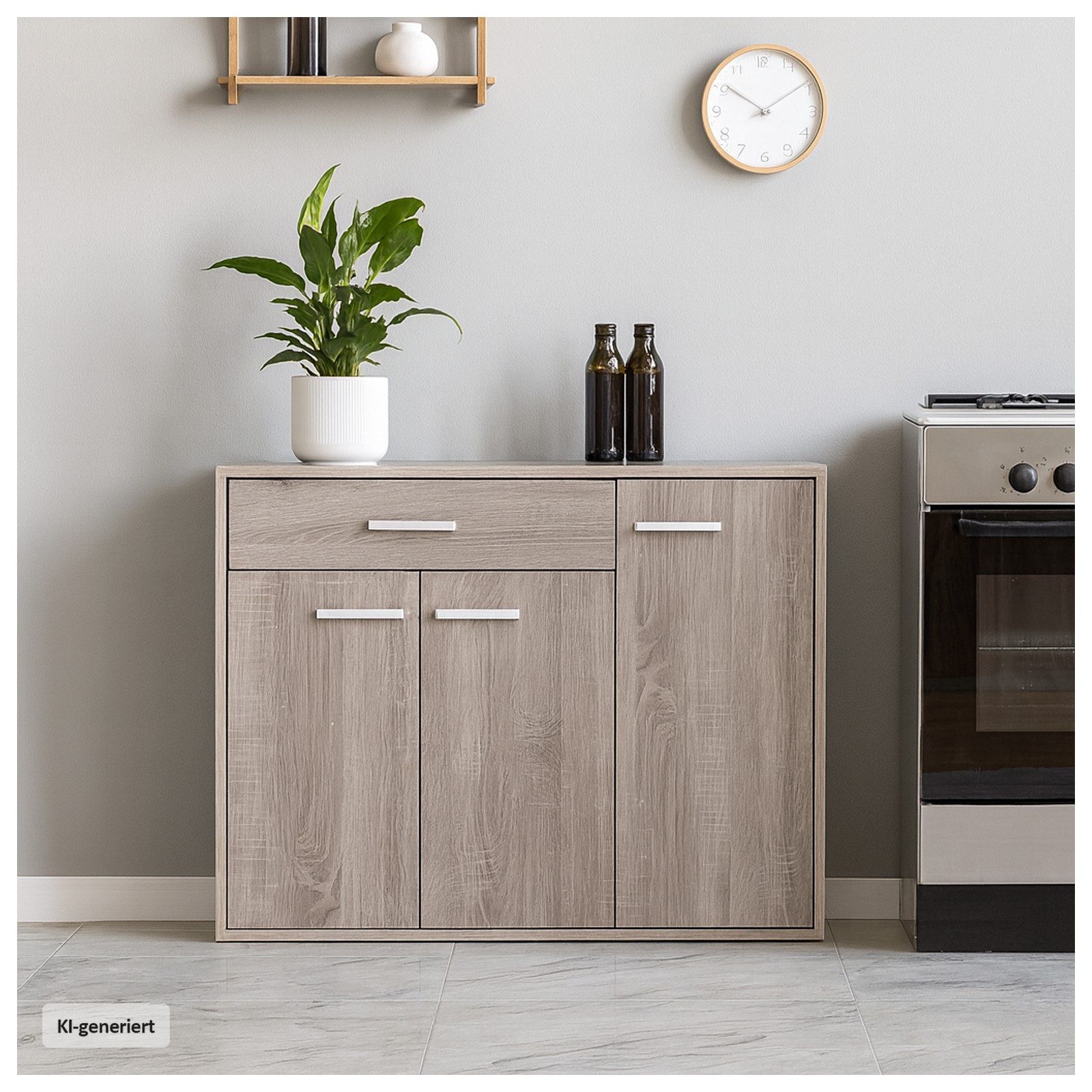 HTI-Living Sideboard Sideboard Nina Sonoma (Stück, 1 St., 1 Sideboard), Anrichte Kommode Schrank