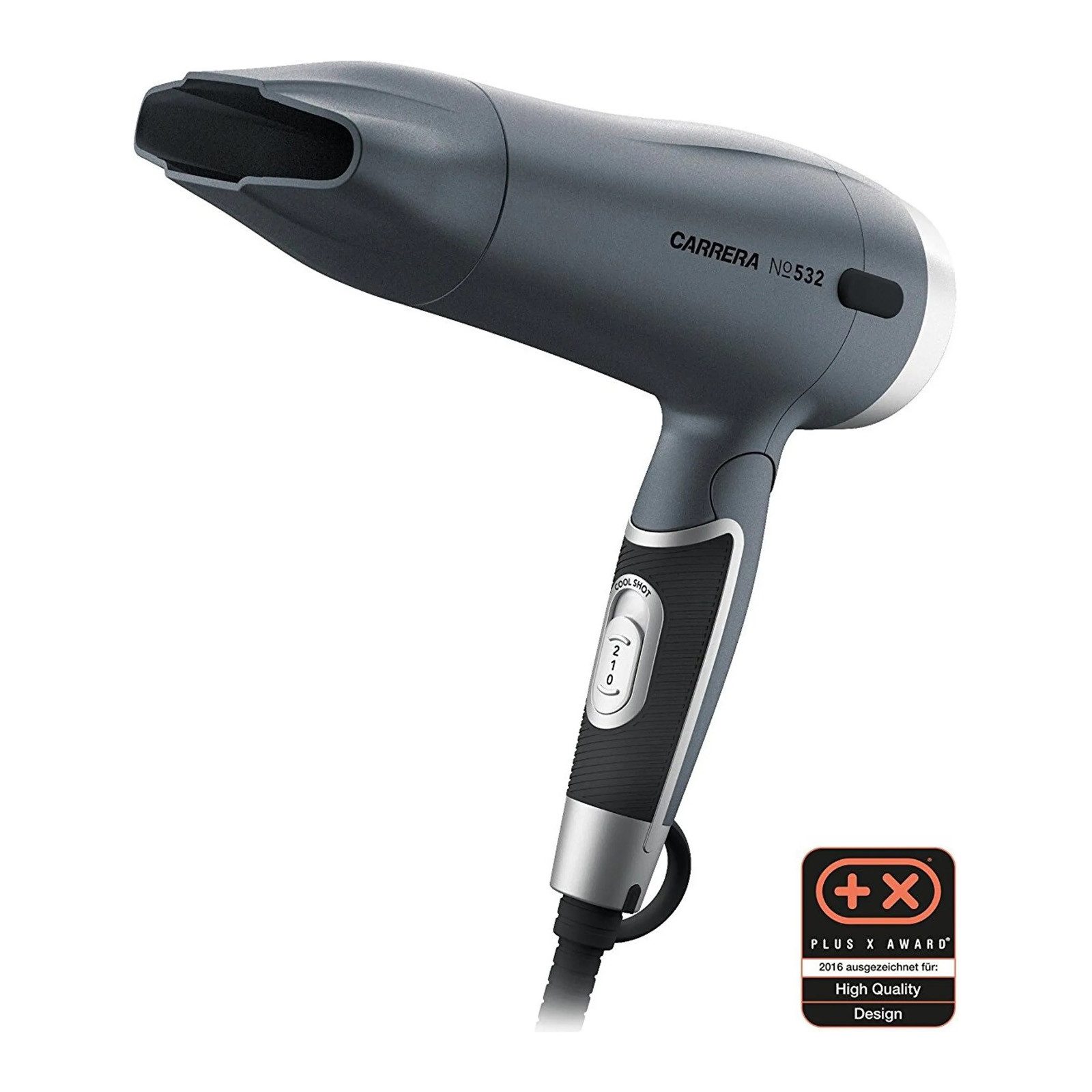 Carrera Beauty Reisehaartrockner Reise Haarföhn Ionenföhn, 1600 W, 1600 Watt Klappbar 2 Stufen