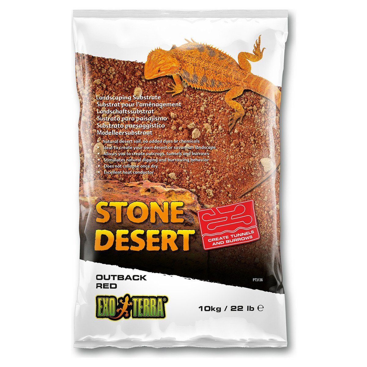 Terrarien-Substrat Outback Red Stone Desert 10 kg