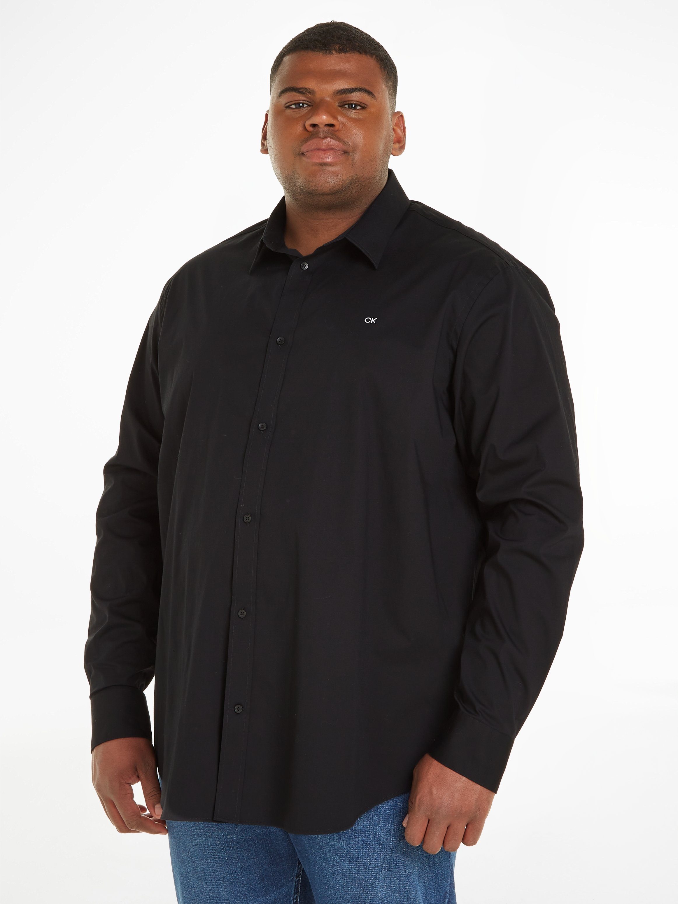 Calvin Klein Big&Tall Langarmhemd BT_STRETCH POPLIN günstig online kaufen