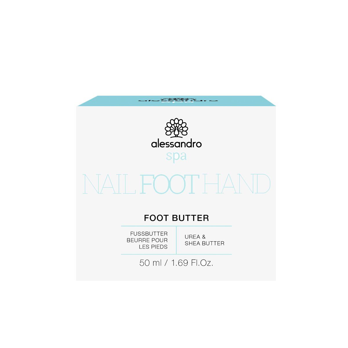 50 Butter ml, Foot international Spa Nail Foot Hand Alessandro Fußpflegecreme Reichhaltige alessandro Fußbutter