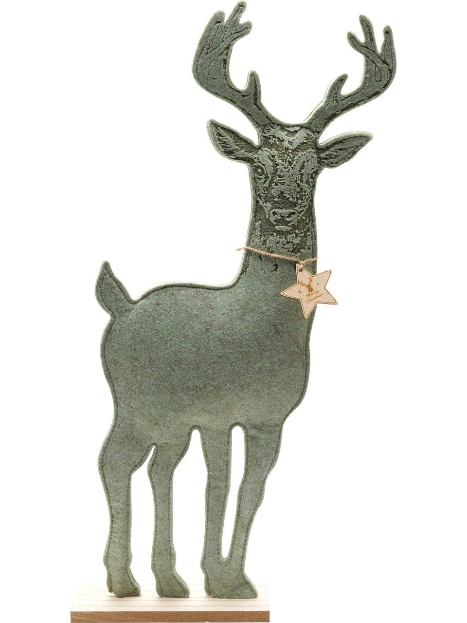 Trend Line Dekofigur TrendLine Dekofigur Holz Hirsch 60 x 5 x 24 cm günstig online kaufen