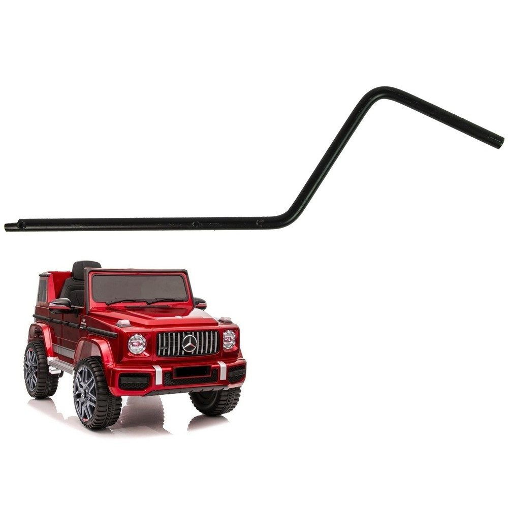 LEAN TOYS Lenkstange Steuerstange Schubstange Führungsstange, (Spar-Set, 1-St., 38 x 1 cm gebogen), 38 cm lang, 10 mm stark, gebogen, schwarz