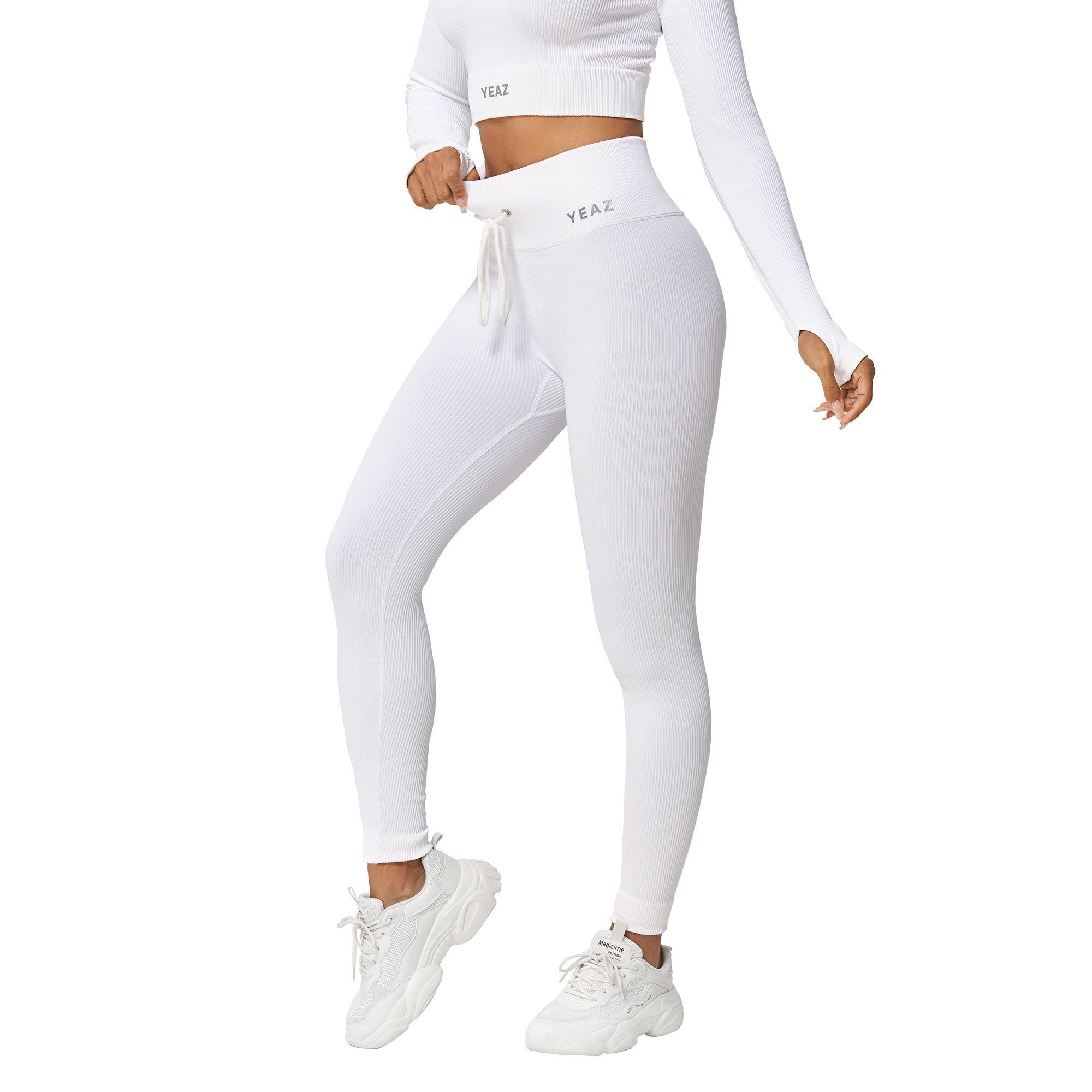 YEAZ Yogaleggings (2-tlg) RUNWAY Leggings weiß leggings