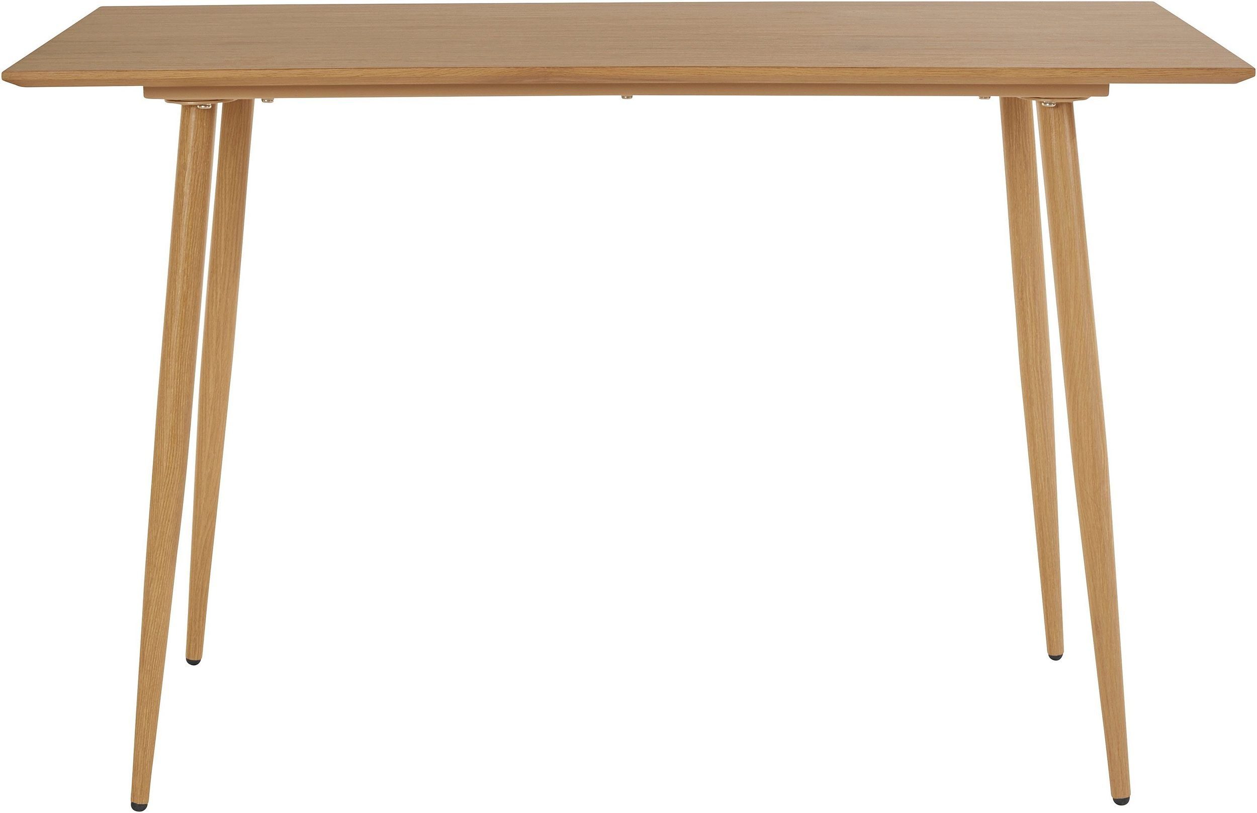 Tischplatte eiche Metallbeine, cm eiche in 110 | Marmoroptik, loft24 MDF Breite Matcha, aus Schreibtisch