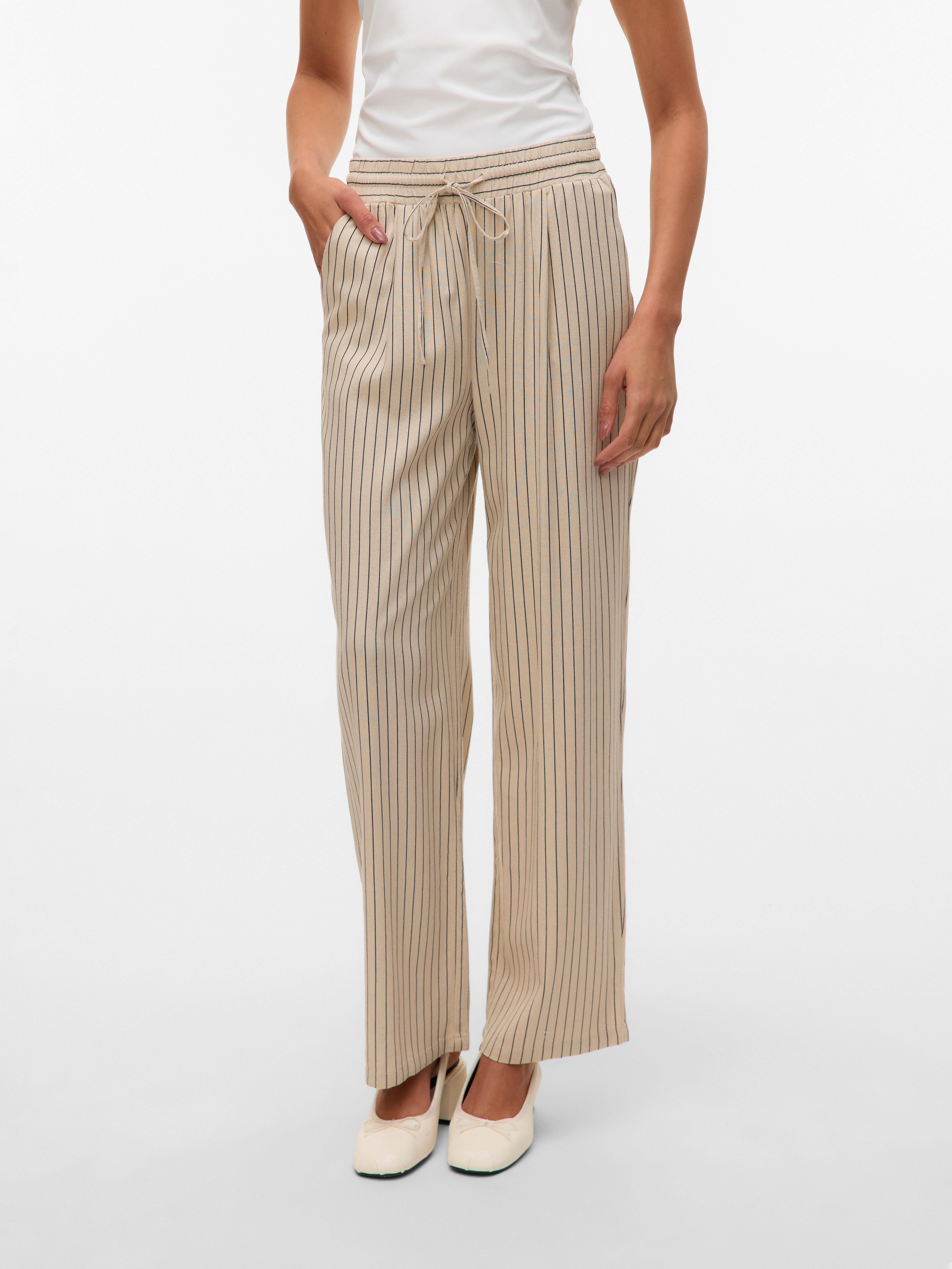 Vero Moda Schlupfhose VMJESMILO HW WIDE PANTS WVN NOOS mit Seitentaschen günstig online kaufen