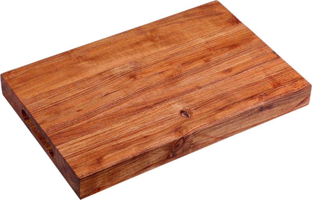 KESPER® Tranchierbrett Schneidebrett, Akazie, FSC, Massivholz, (1-St), mit Griffmulden