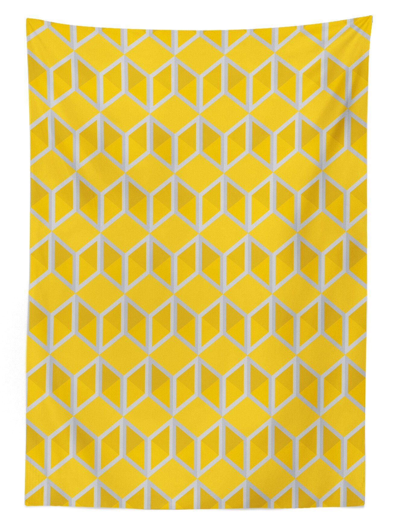 Abakuhaus Tischdecke Gelb Für Farbfest Außen Bereich den Bienenwaben abstrakte geeignet Waschbar Farben, grau Klare