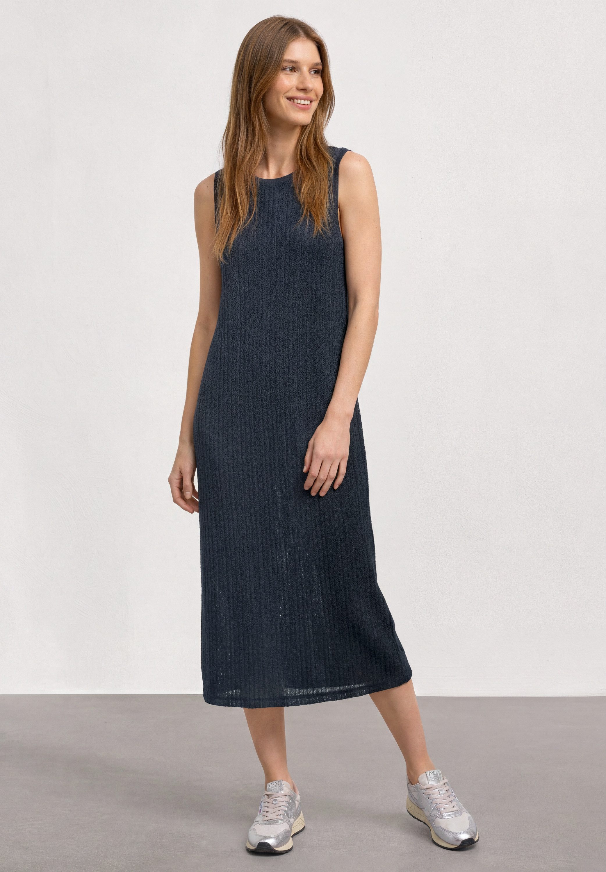 STREET ONE Midikleid mit Rundhalsausschnitt