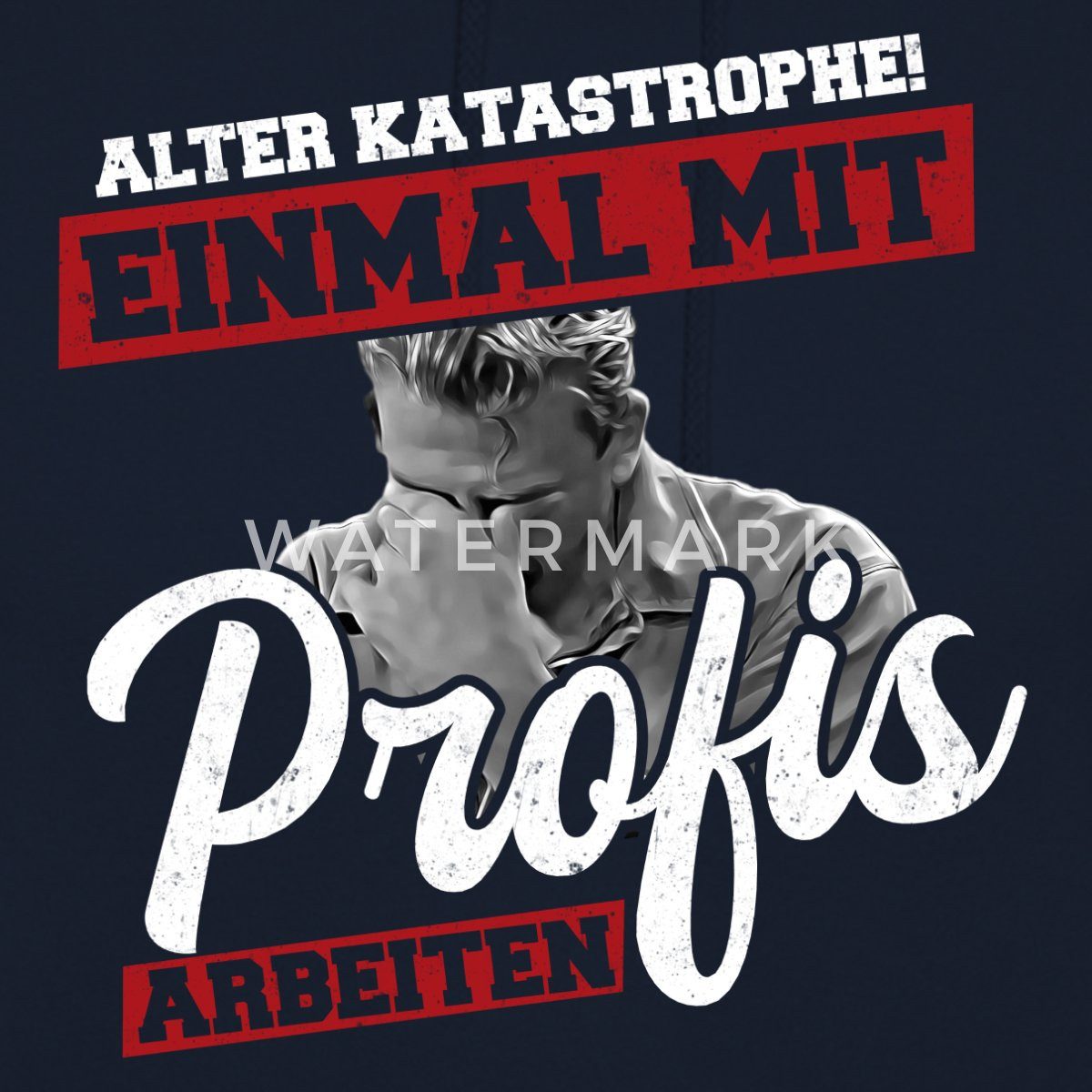 Spreadshirt Hoodie Alter Katastrophe Einmal Mit Profis Arbeiten Spruch Unisex Hoodie (1-tlg)