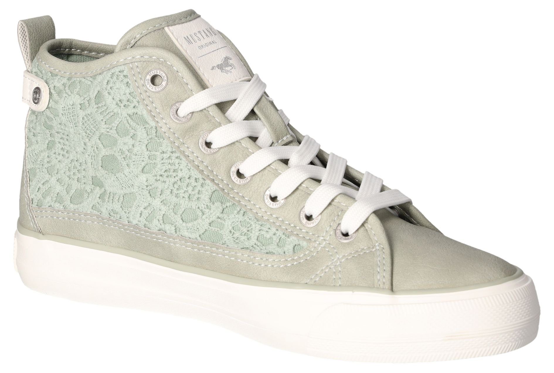 Mustang Shoes Schnürboots, High Top-Sneaker, Freizeitschuh günstig online kaufen
