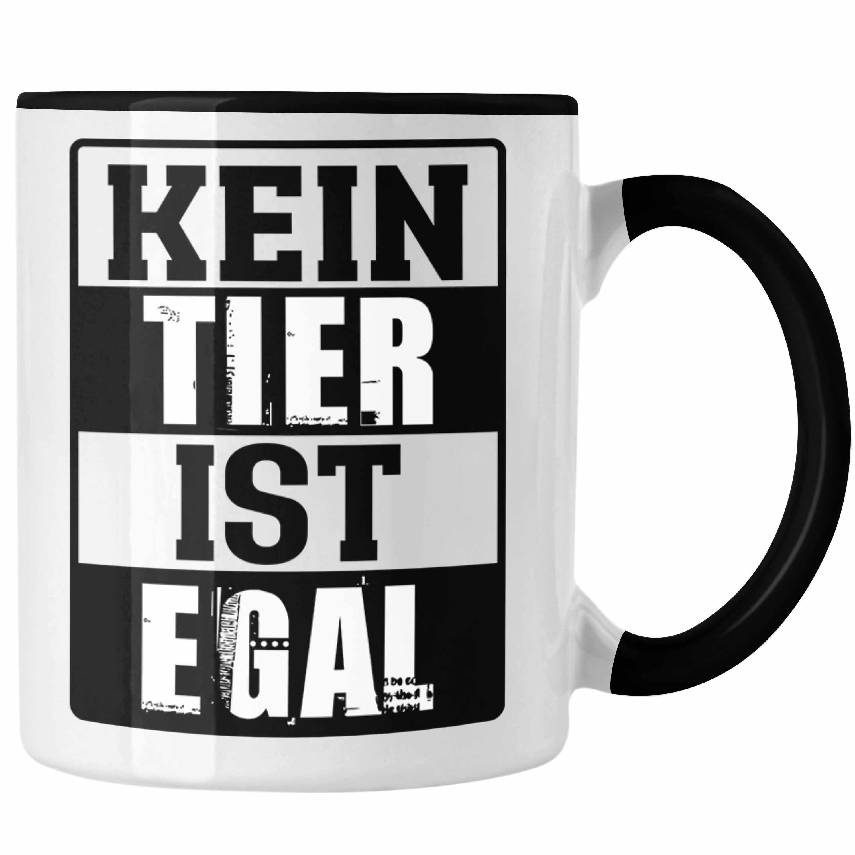 Trendation Tasse Trendation - Veganer Geschenk Lustige Tasse Vegetarier Geschenkidee Ta