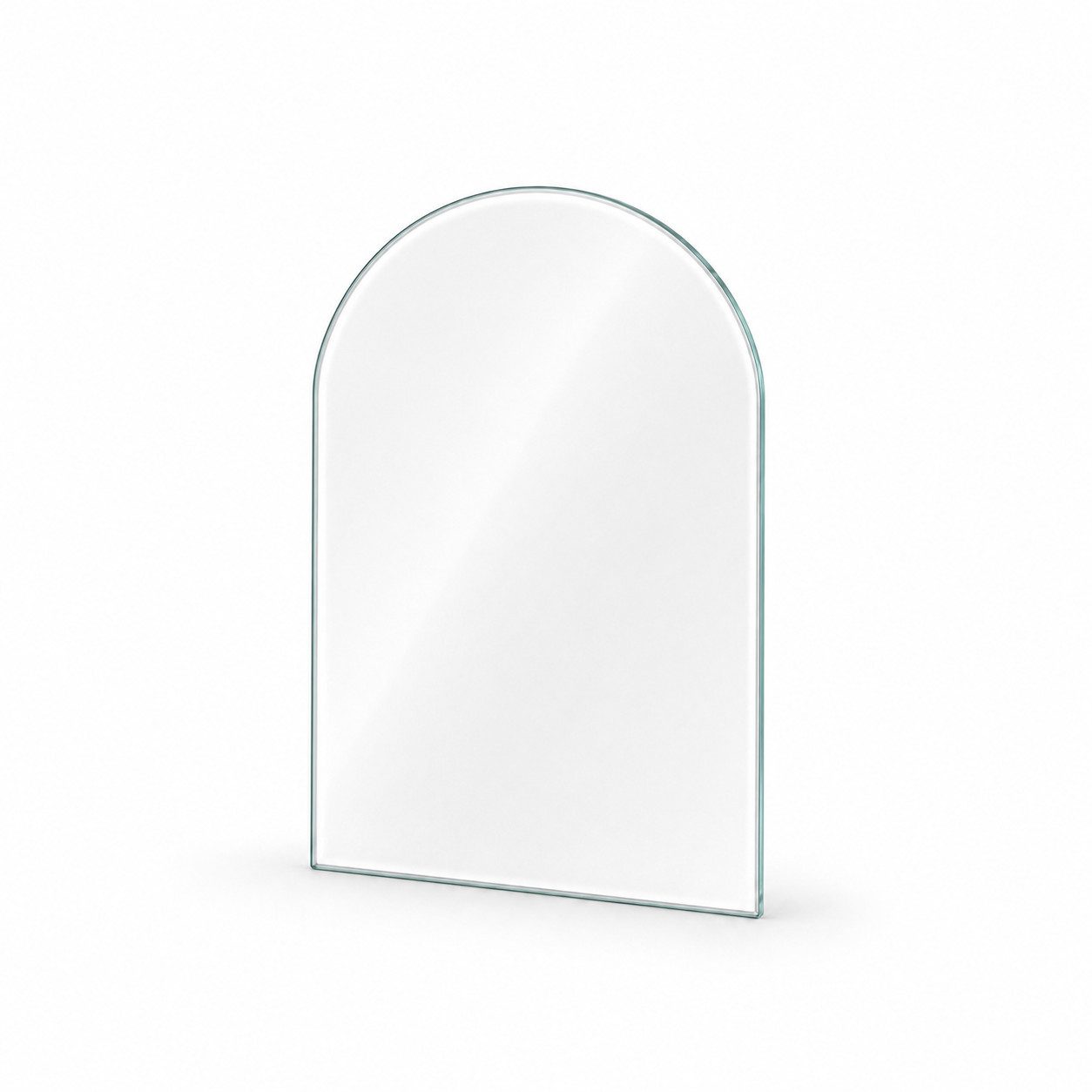 Hanseatic Bodenschutzplatte Halbrund Glas 85x110x0,8, Funkenschutzplatte