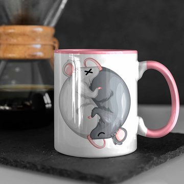 Trendation Tasse Maus Ratten Yin Yang Tiere Zeichen Japan Geschenk