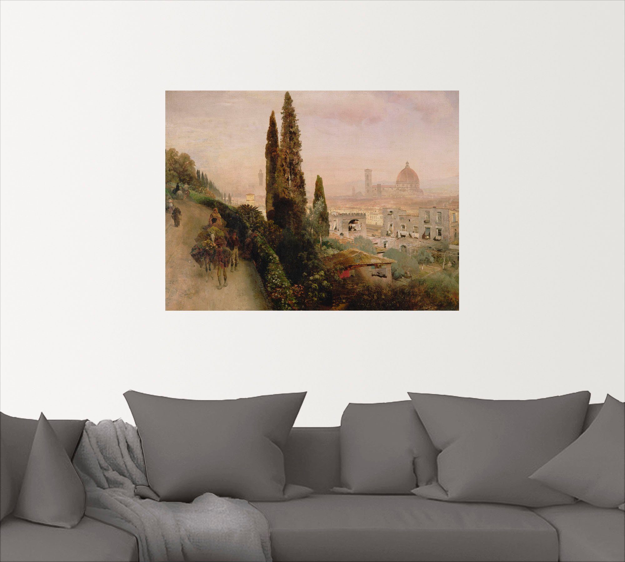 oder Italien (1 als St), Größen Florenz., in Wandaufkleber Wandbild Poster Artland Leinwandbild, versch.