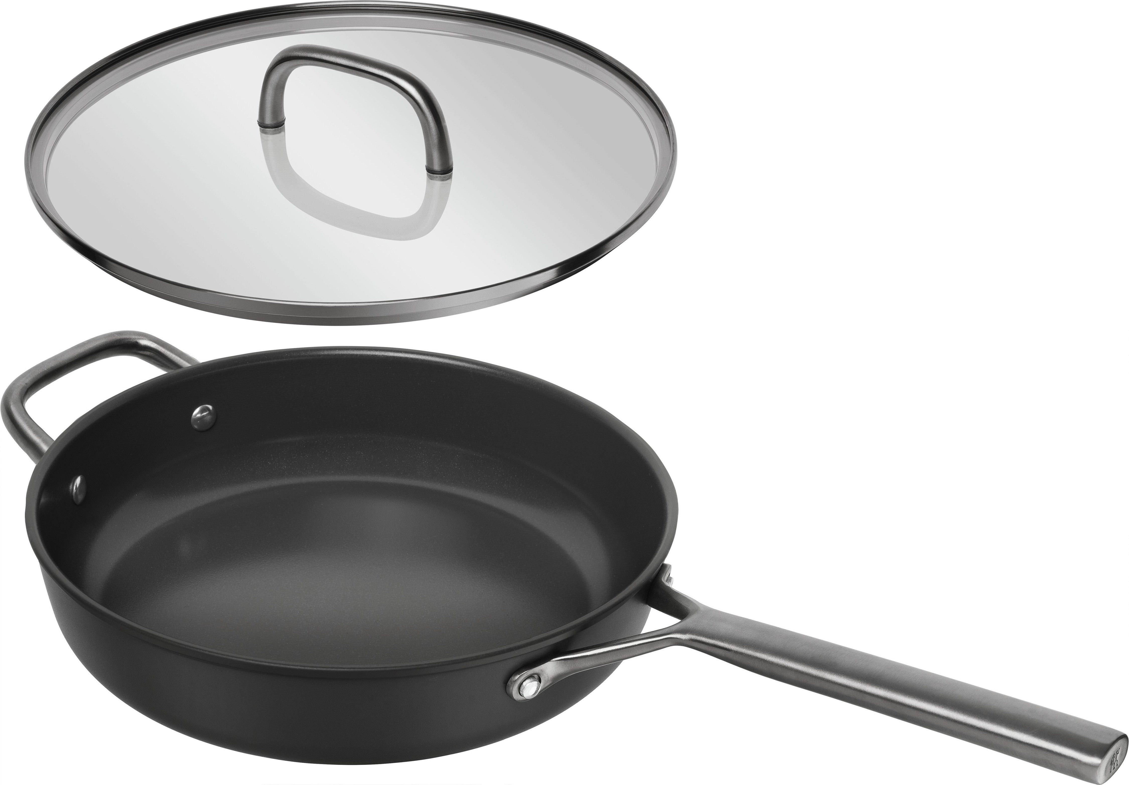 Zwilling Schmorpfanne Milano, Pfanne mit Glasdeckel, Aluminium (1-tlg), Keramik-Antihaftbeschichtung, Induktion, Made in Italy