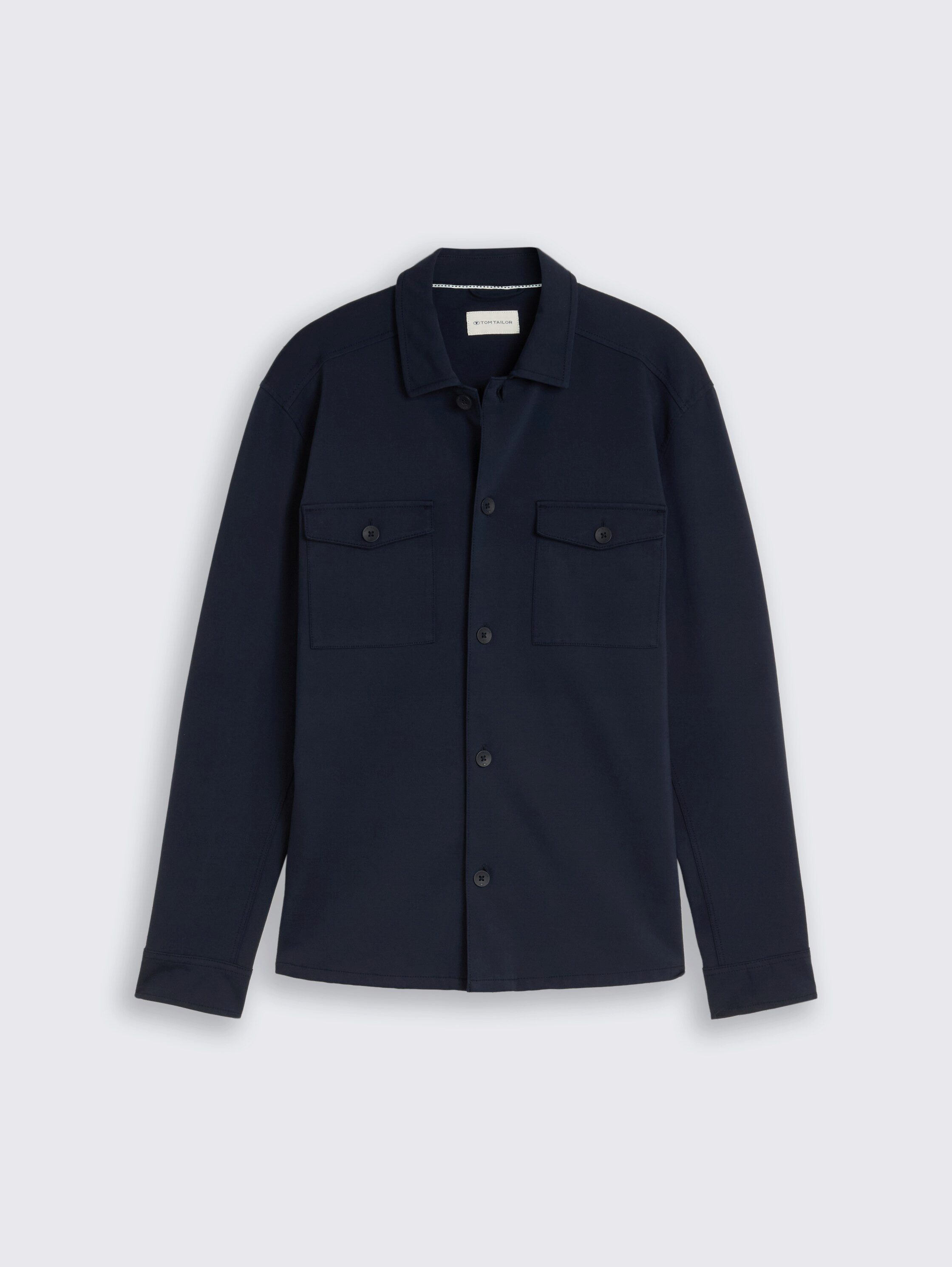 TOM TAILOR Langarmhemd im Overshirt-Style und mit Hemdkragen – Bild 5 von 5