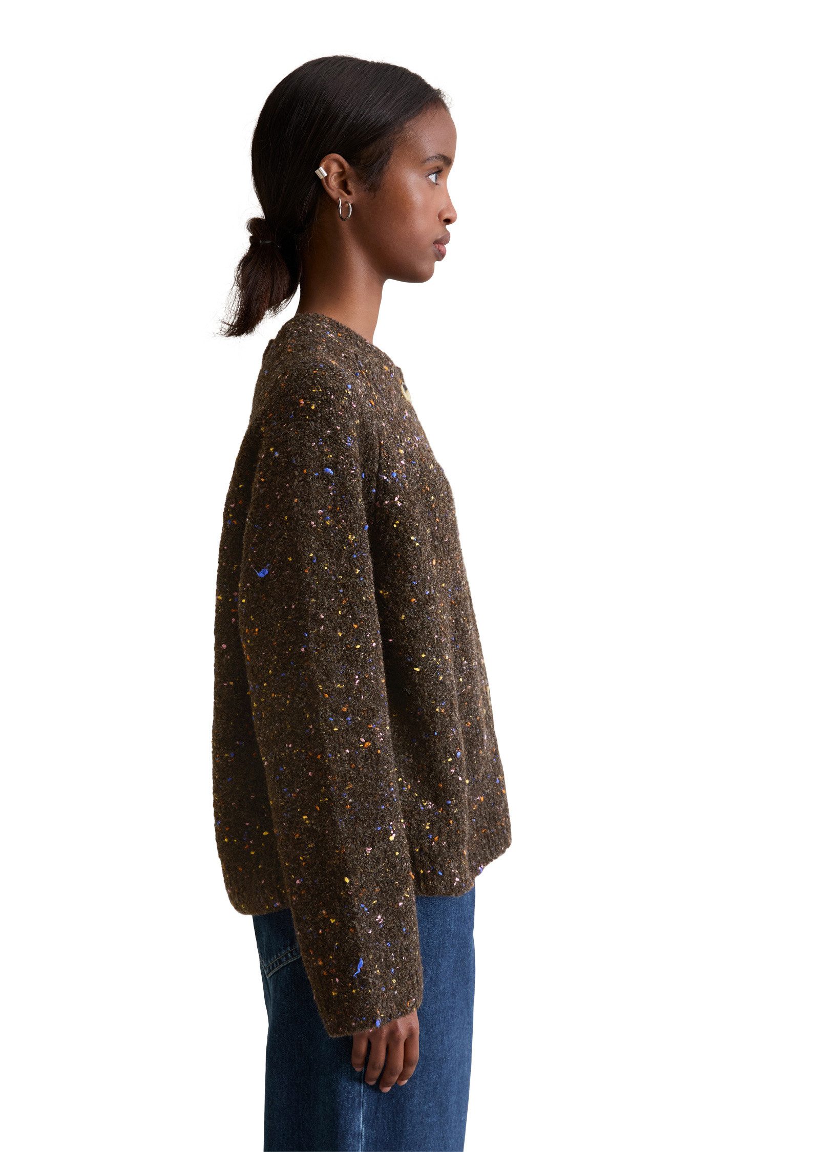 Marc O'Polo DENIM Cardigan aus Schurwolle-Viskose-Mix günstig online kaufen