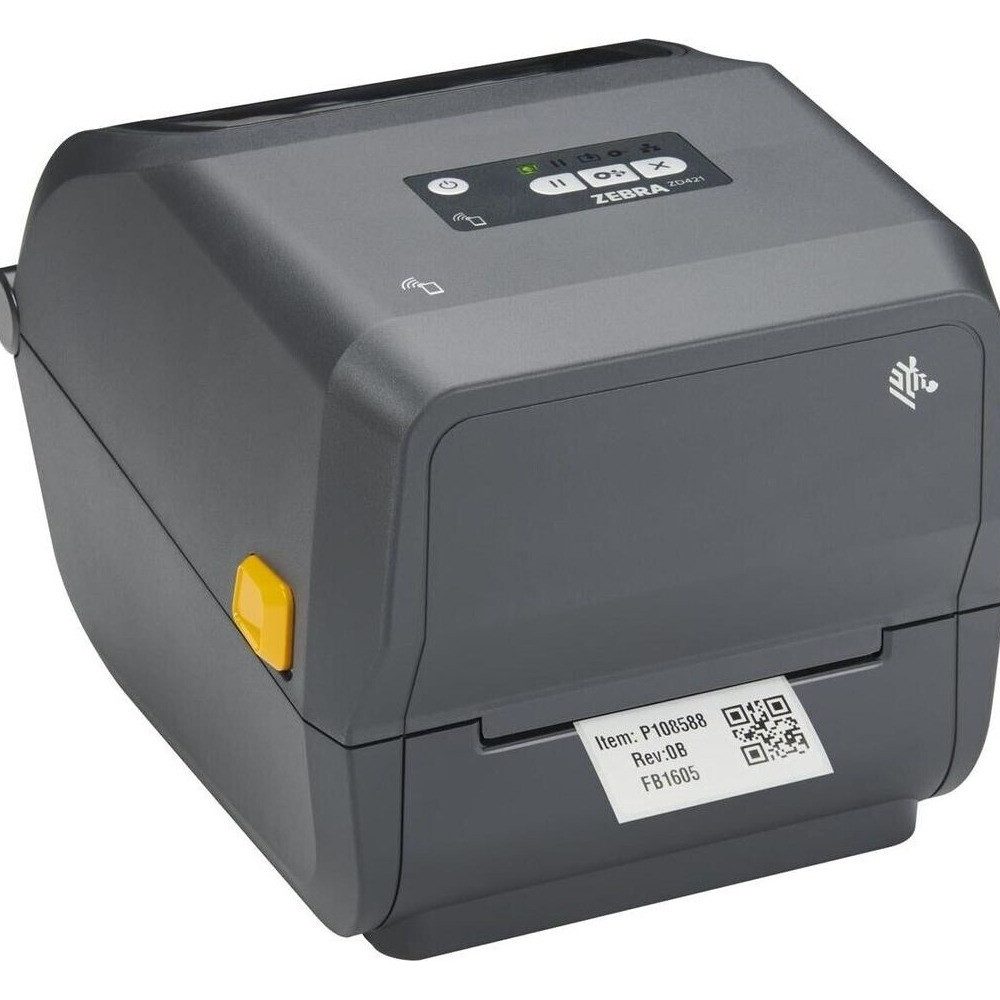 Zebra Technologies ZD421t Etikettendrucker, (Thermotransfer-Drucker für dauerhafte Etiketten, 203 dpi Auf)