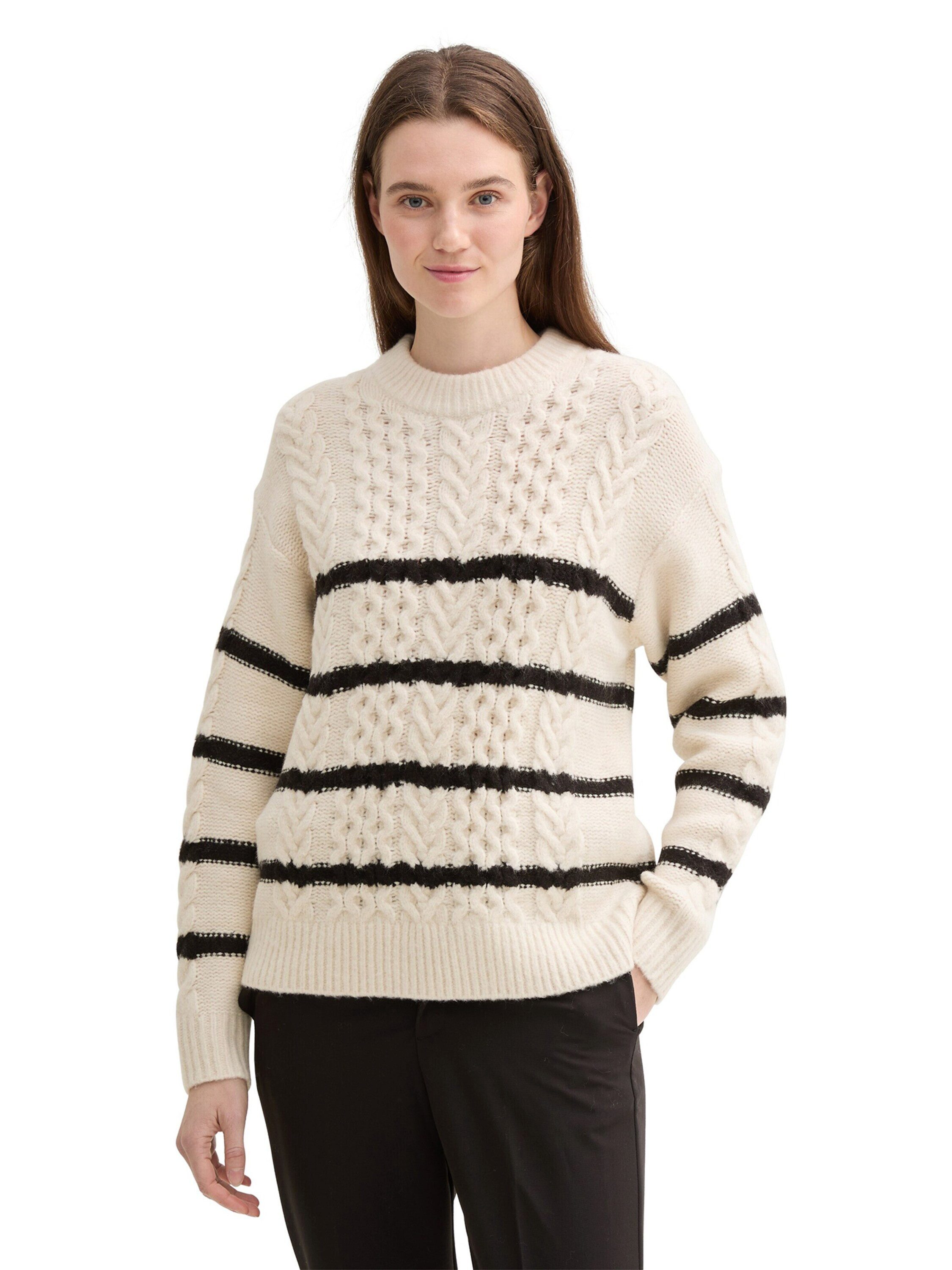 TOM TAILOR Denim Strickpullover (1-tlg) Plain/ohne Details