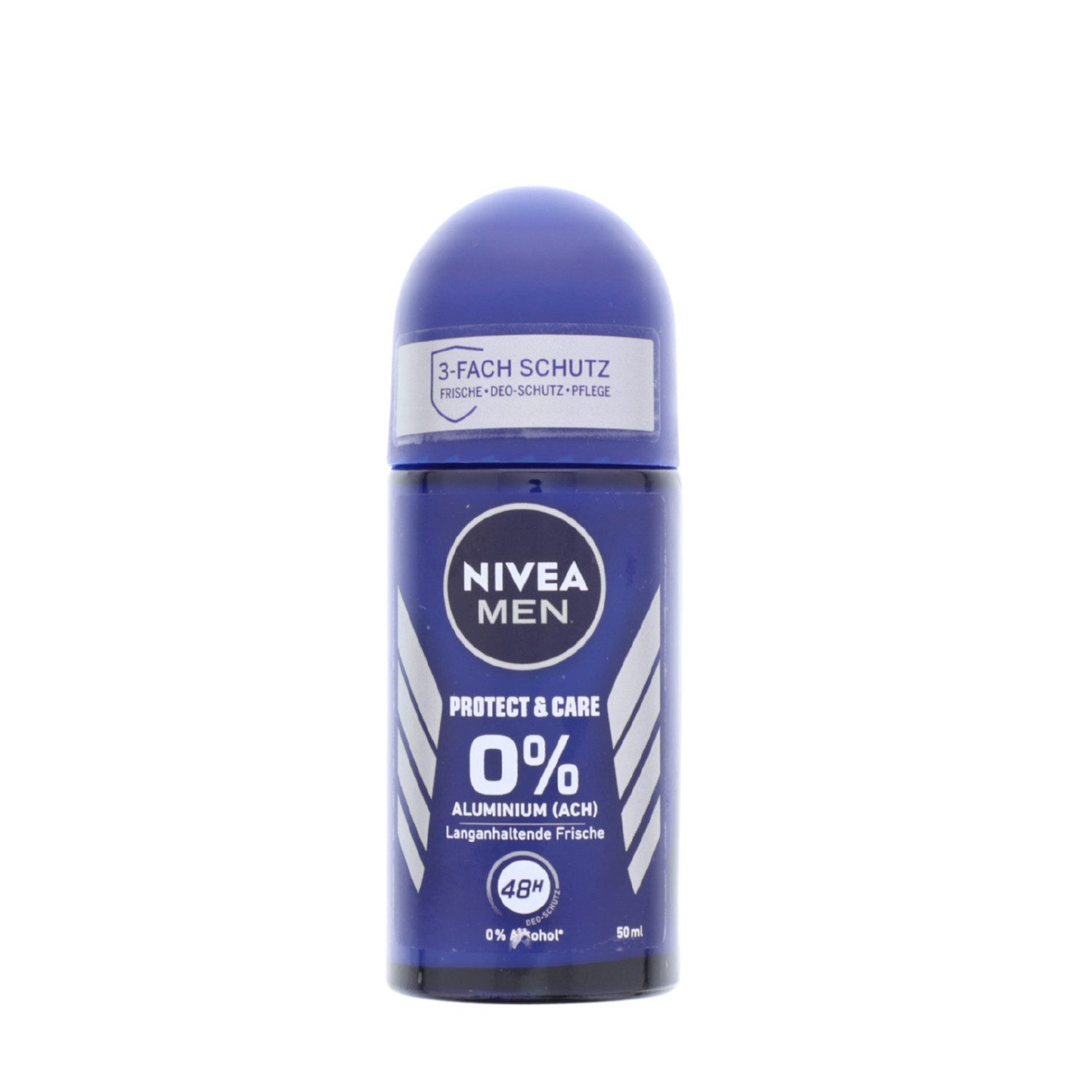 Nivea Deo-Roller 3 x NIVEA Men Protect & Care Deo Roll On je 50ml 0% Aluminium 48h